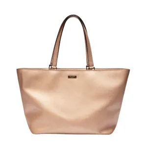 Kate Spade Champagne Pink Metallic Tote