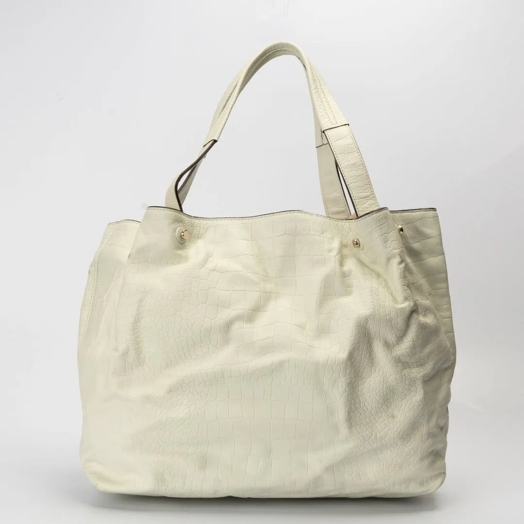Kate Spade Croc Pattern Leather Tote Bag