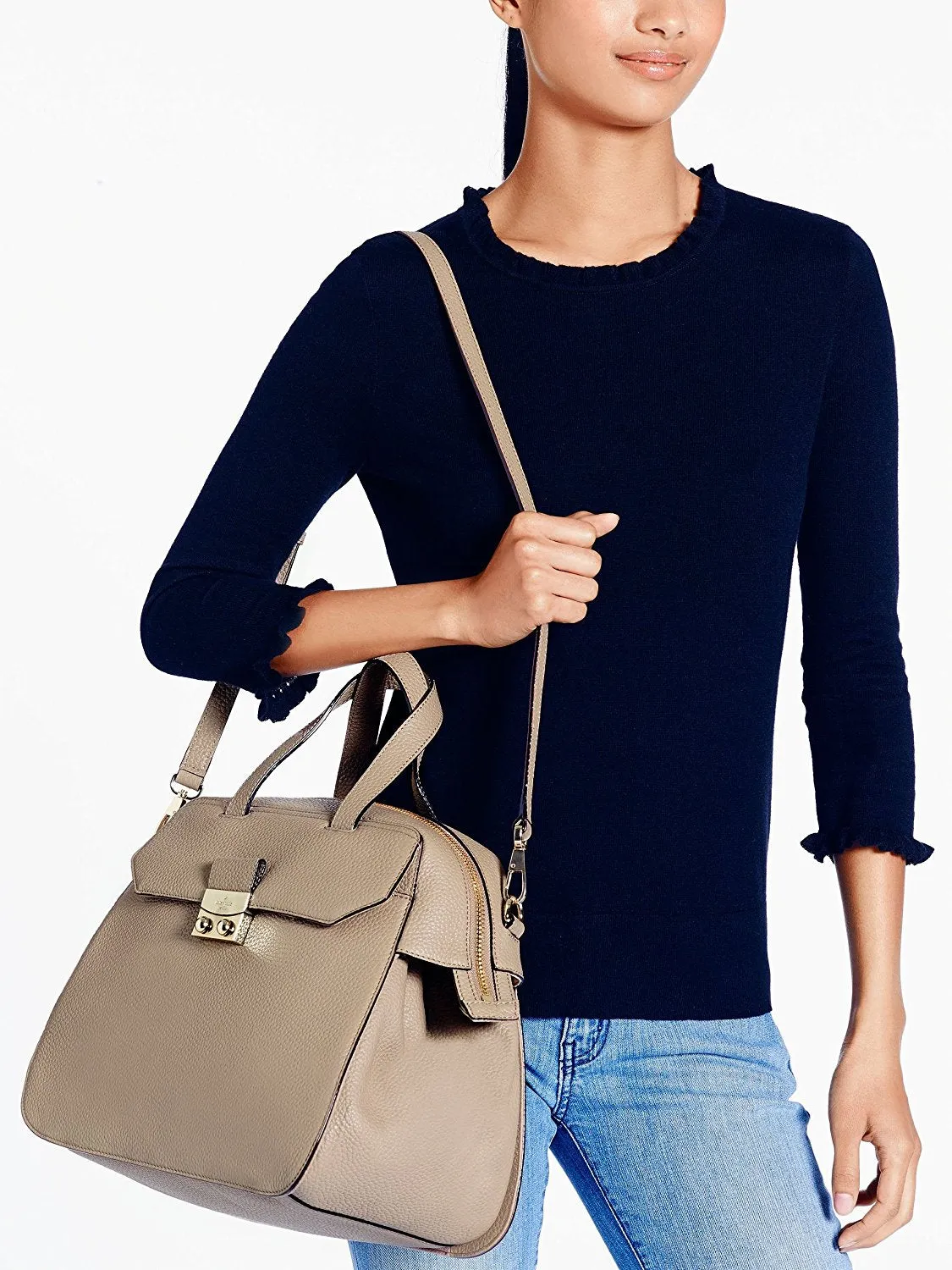 Kate Spade new york Alice Street Adriana Top Handle Bag Warm Putty