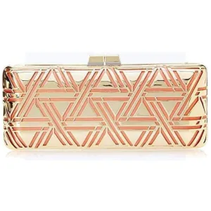 Kerri Metal Triangle Cage Clutch