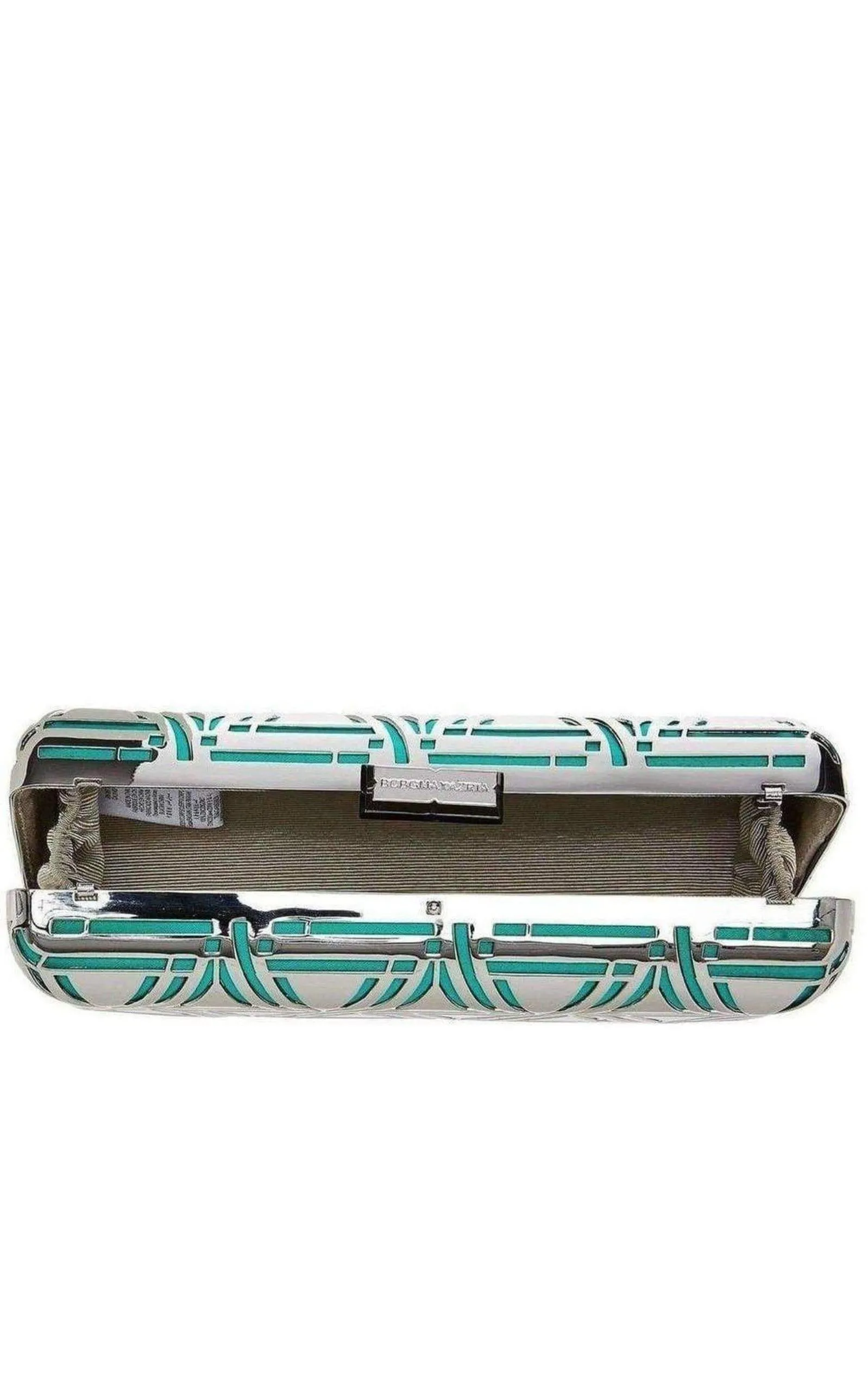 Kerri Metal Triangle Cage Clutch