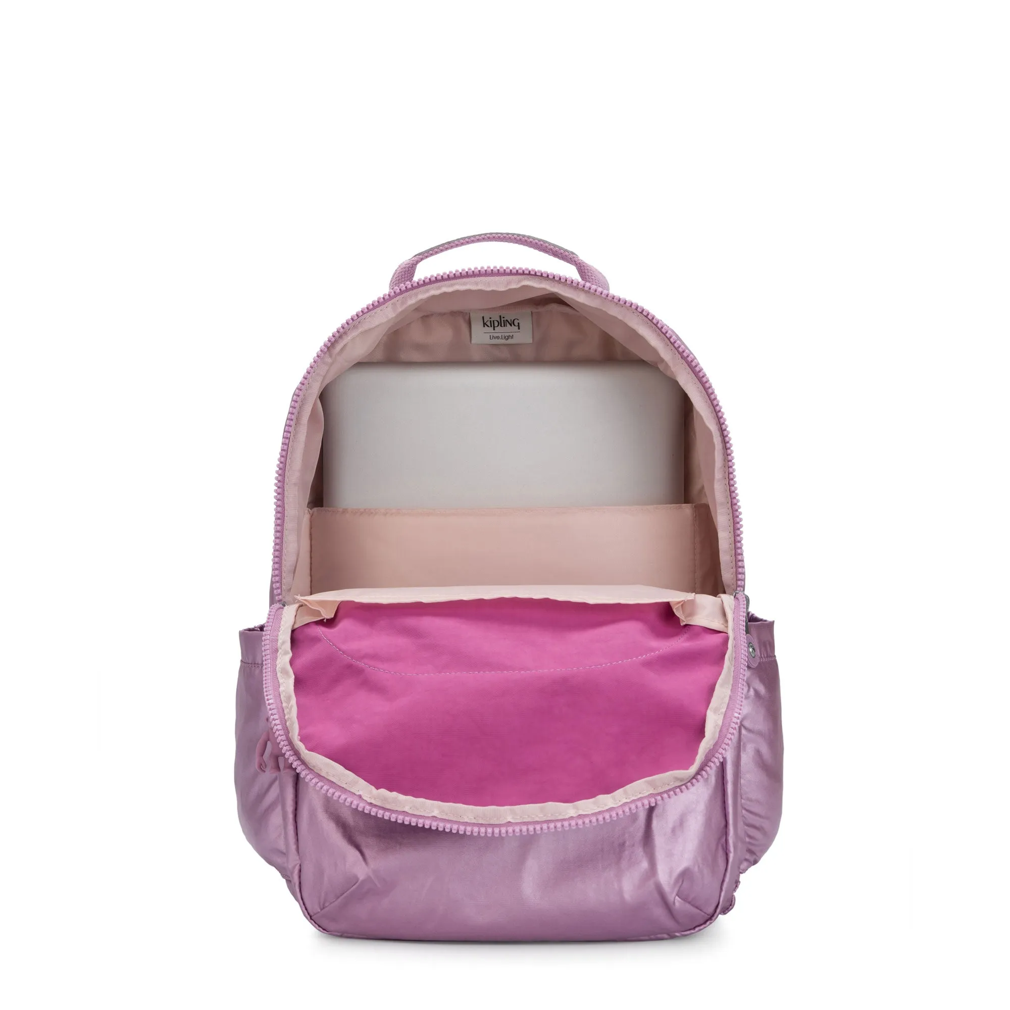 Kipling Seoul Large Metallic Berry 15" Laptop Backpack