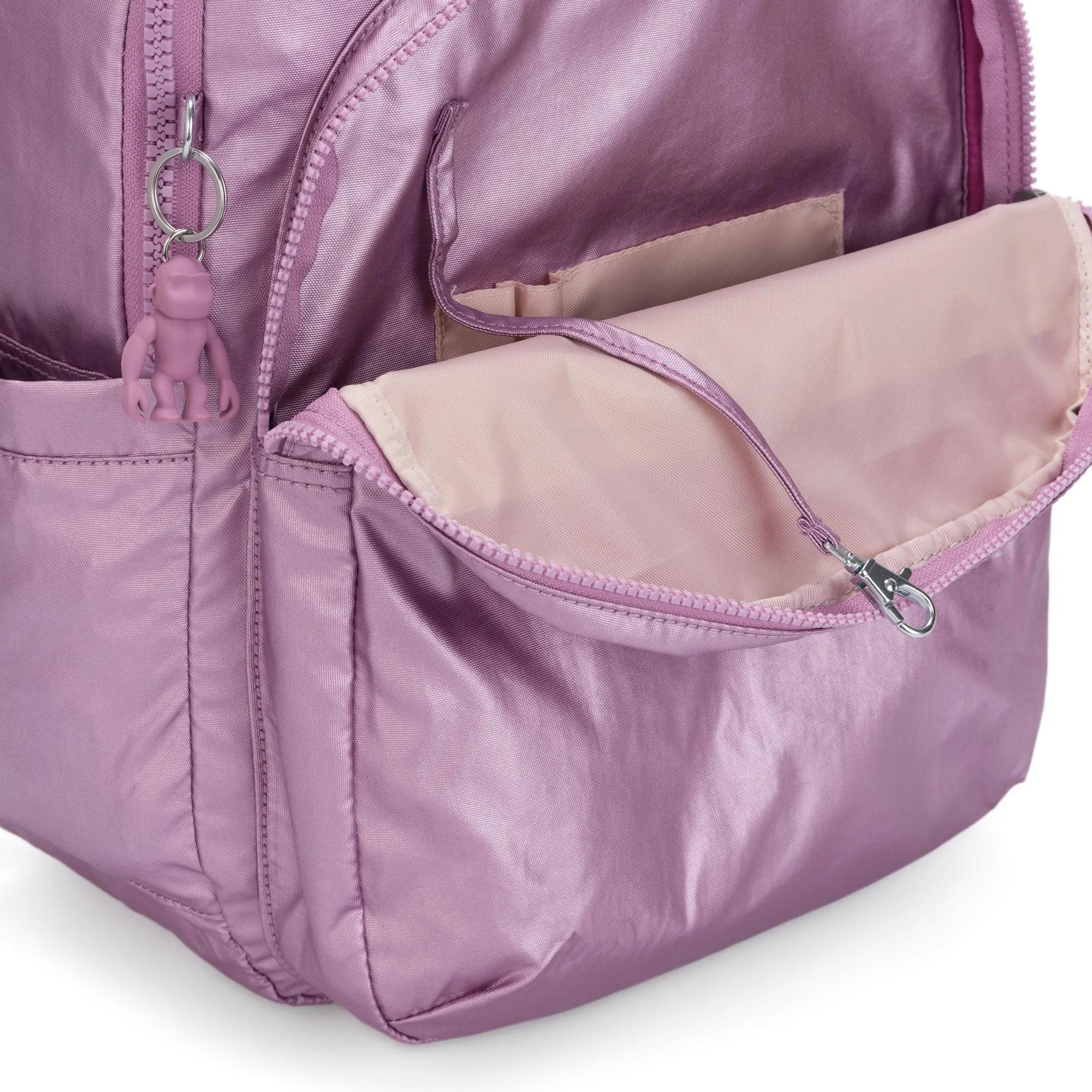 Kipling Seoul Large Metallic Berry 15" Laptop Backpack