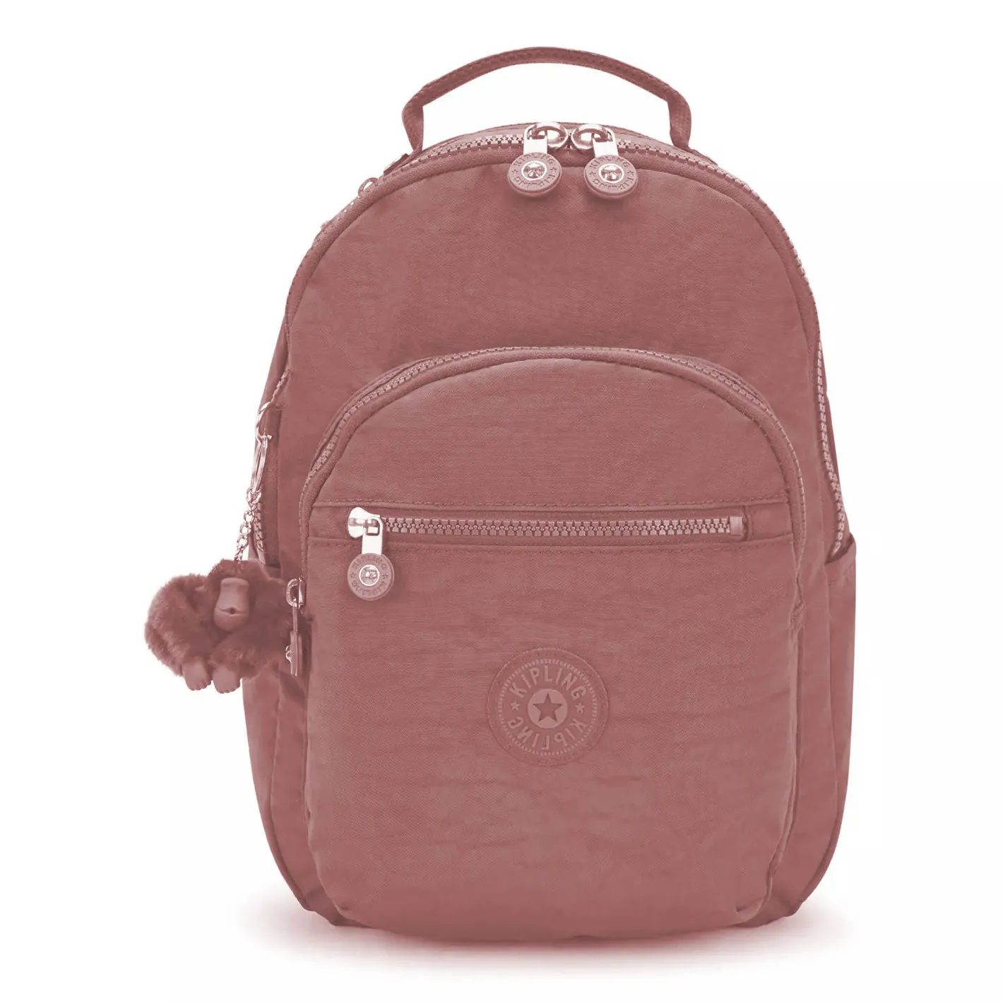 Kipling Seoul Small  Nylon Tablet Backpack Rosey Rose