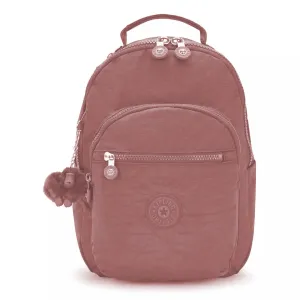 Kipling Seoul Small  Nylon Tablet Backpack Rosey Rose