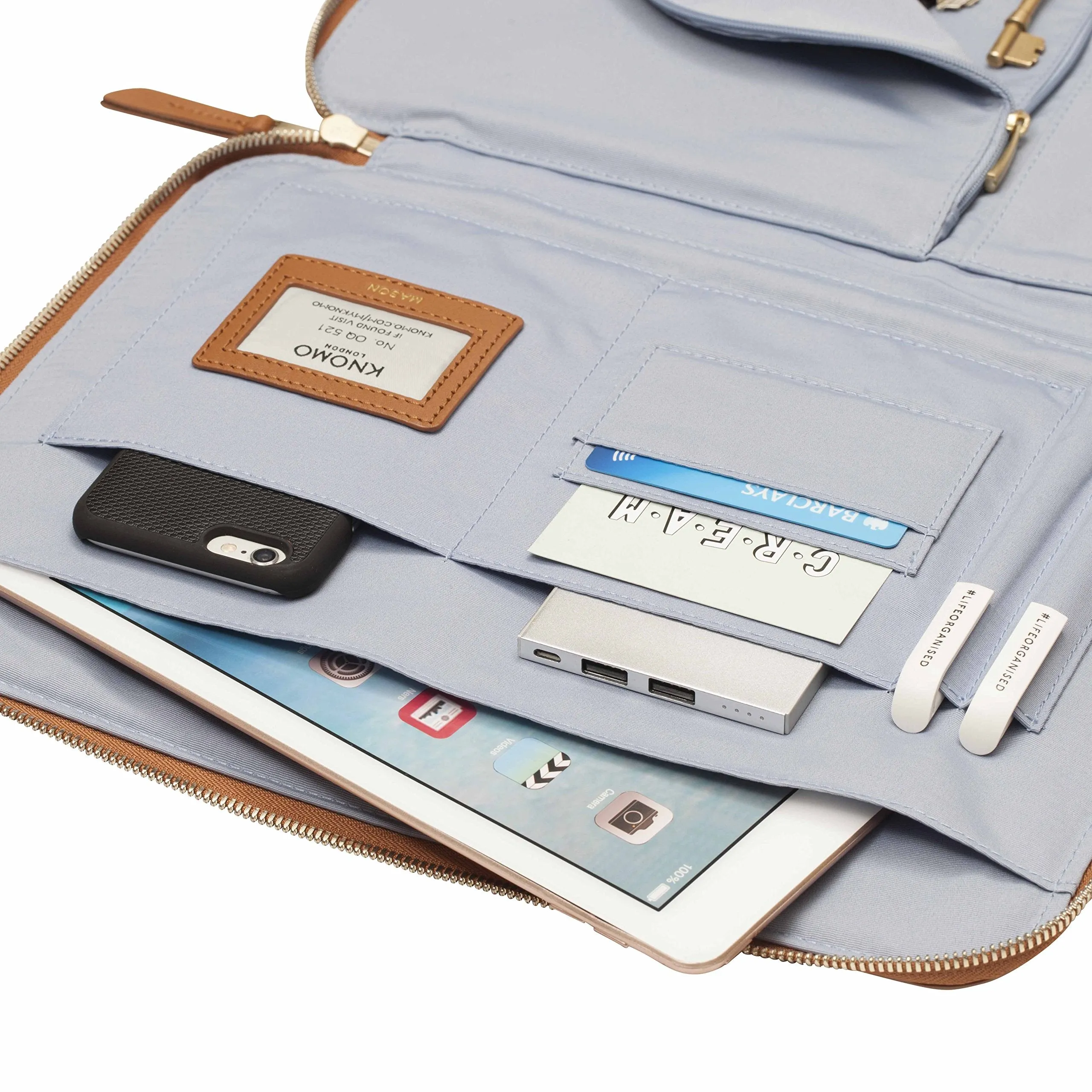 Knomo London Mason 12" Portable Organizer