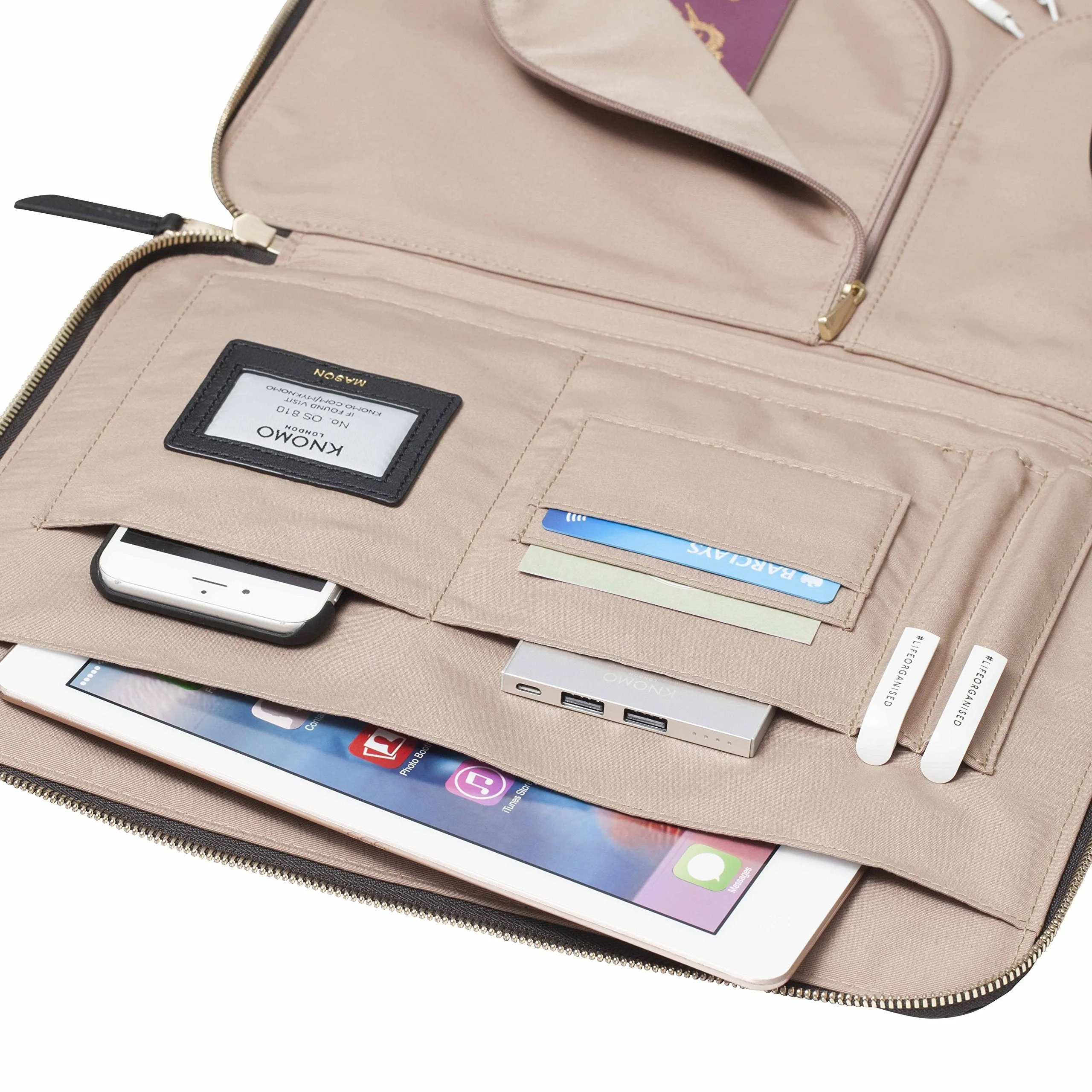 Knomo London Mason 12" Portable Organizer