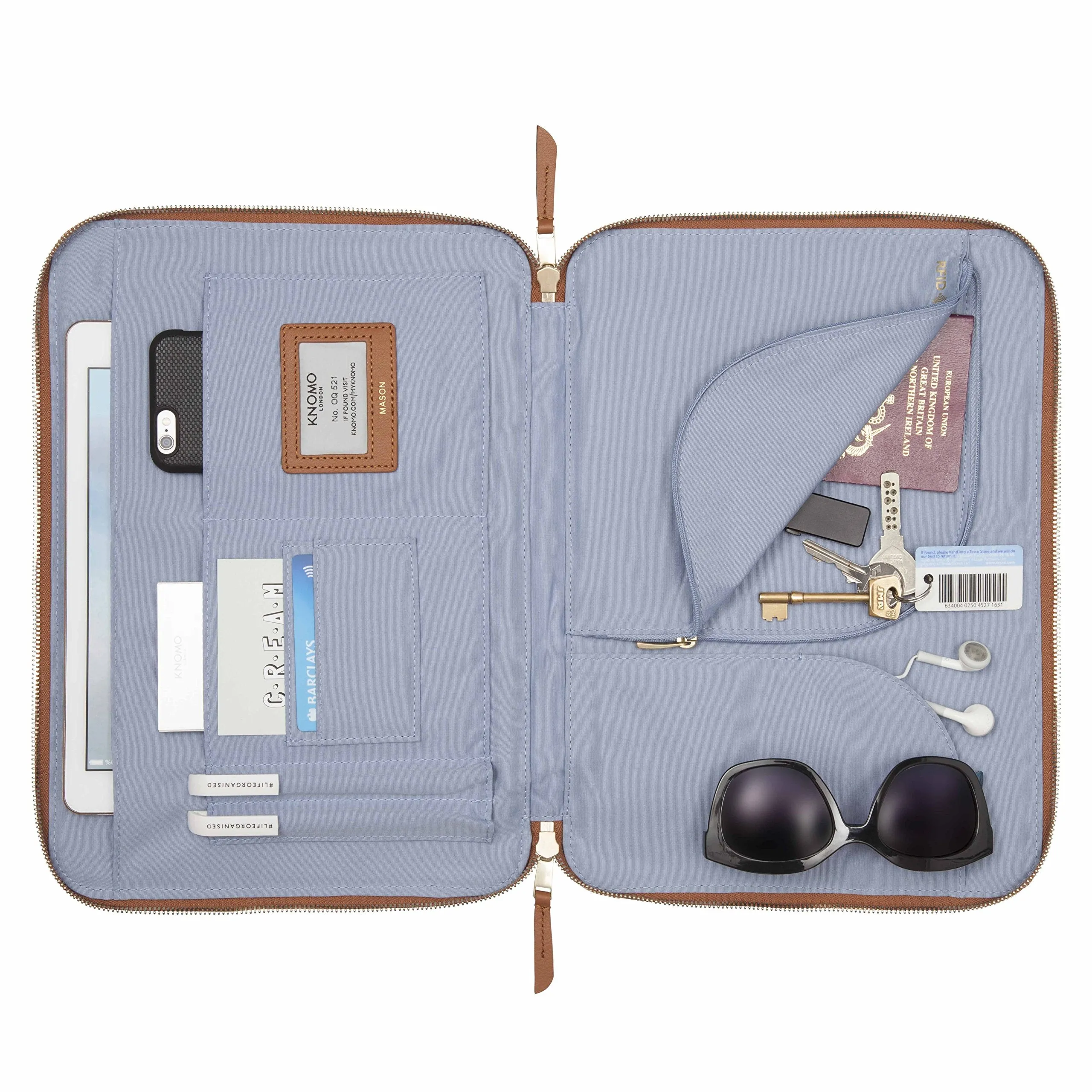 Knomo London Mason 12" Portable Organizer