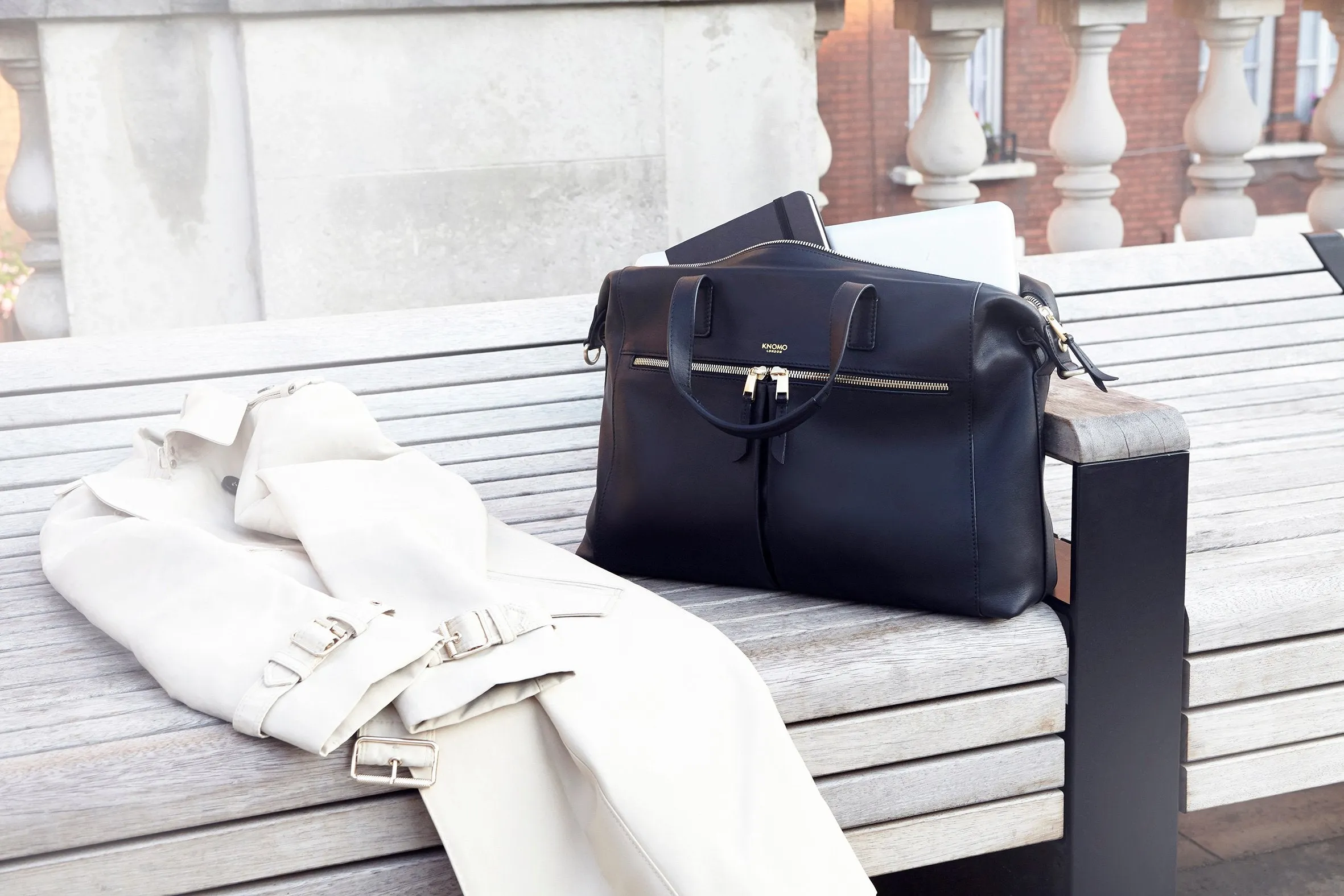 Knomo London Mayfair Luxe Audley 14" RFID Briefcase