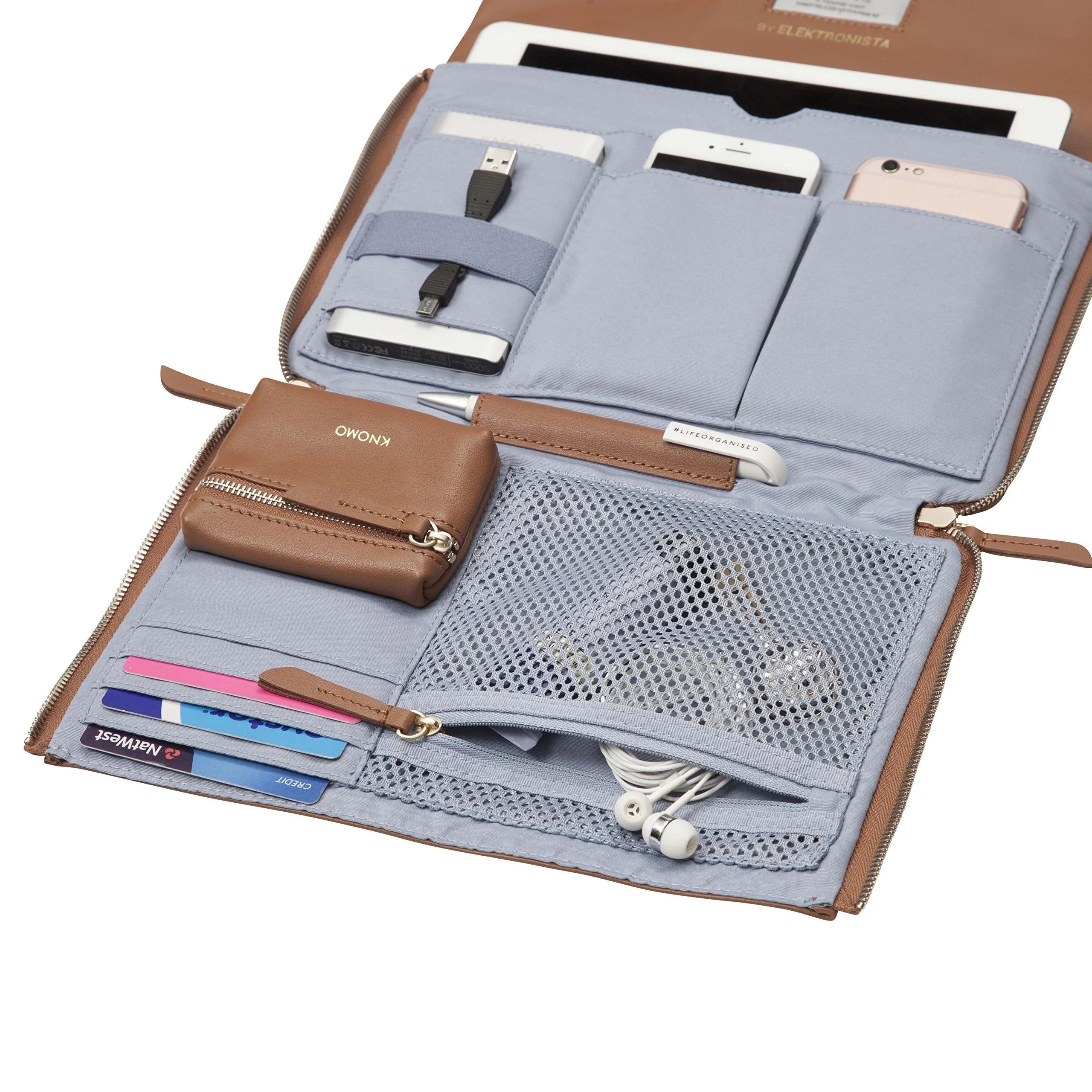 Knomo London Mayfair Luxe Elektronista 10" Digital Clutch Bag