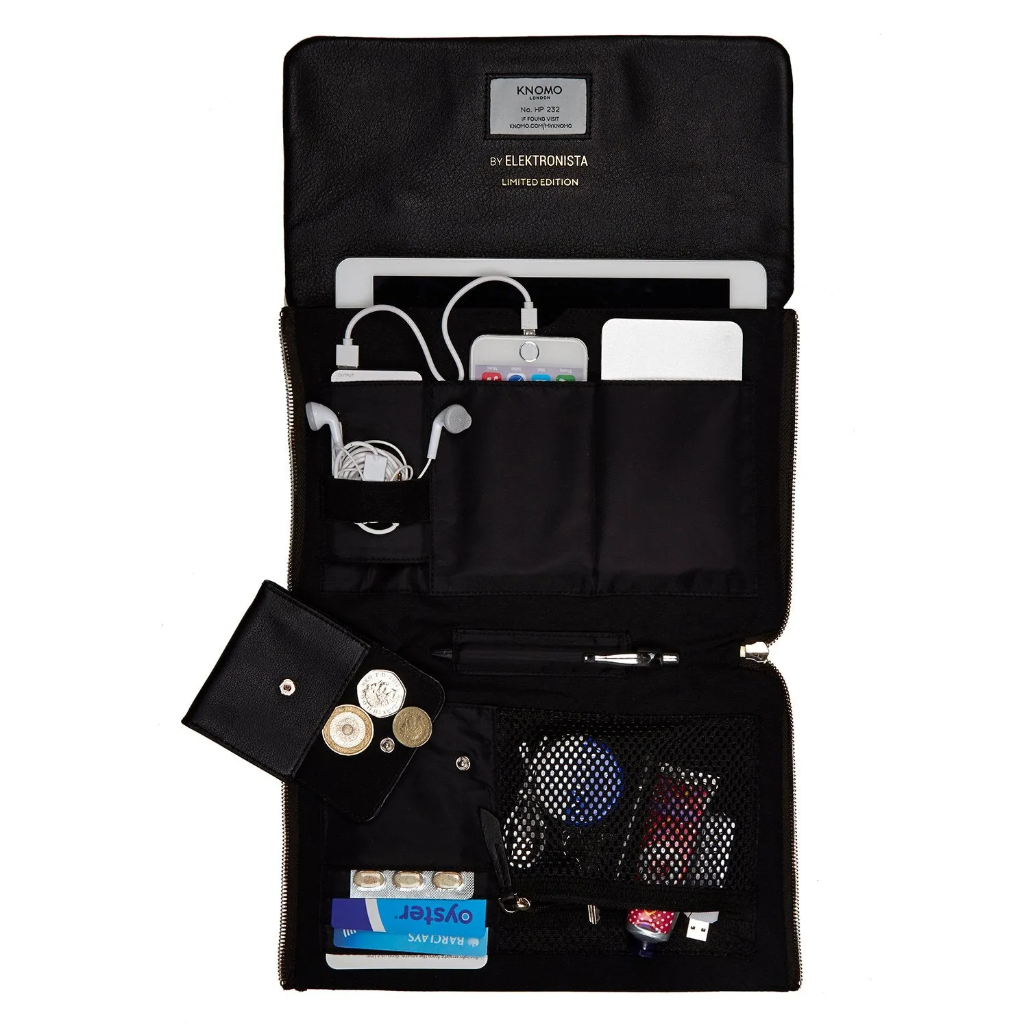 Knomo London Mayfair Luxe Elektronista 10" Digital Clutch Bag
