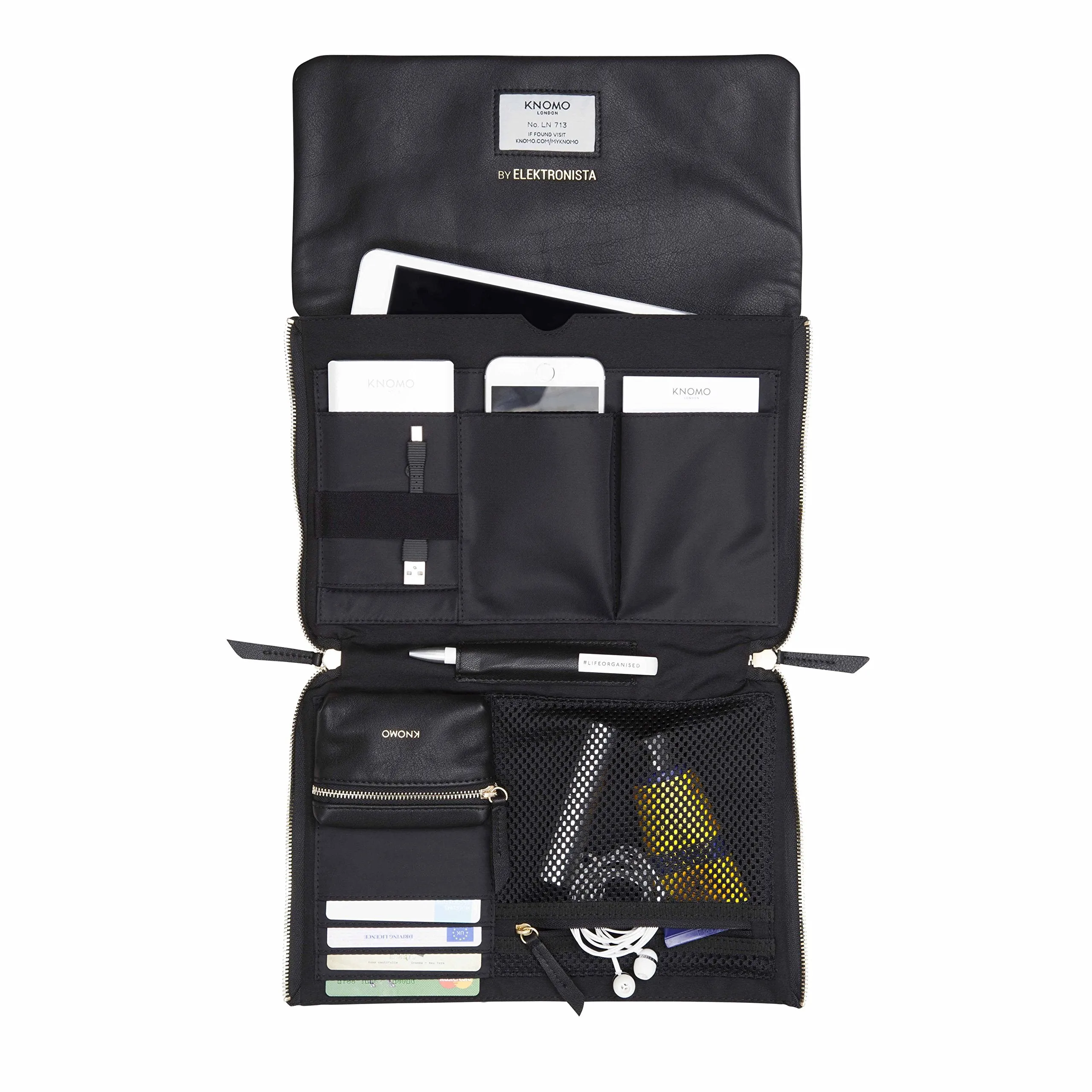 Knomo London Mayfair Luxe Elektronista 10" Digital Clutch Bag