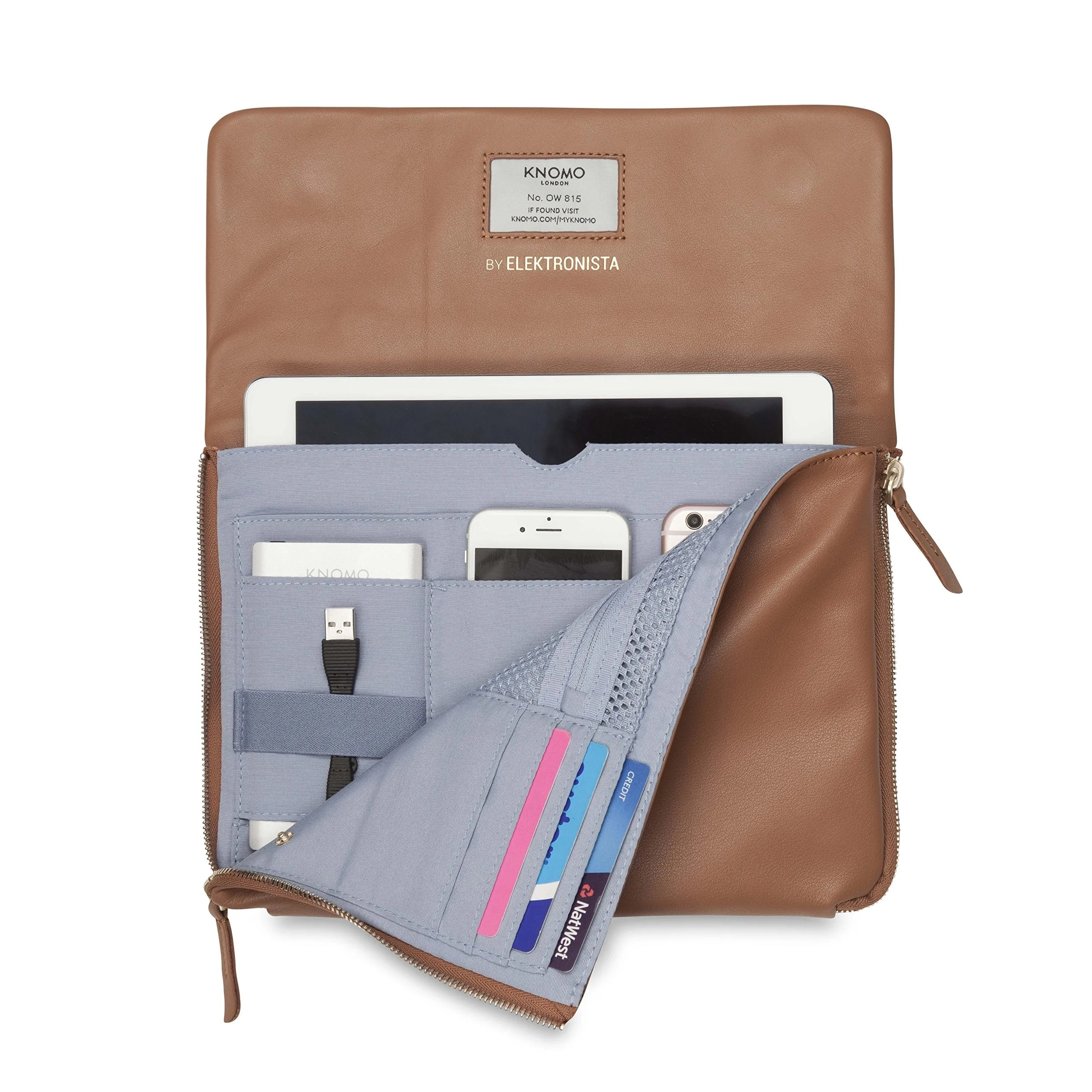 Knomo London Mayfair Luxe Elektronista 10" Digital Clutch Bag