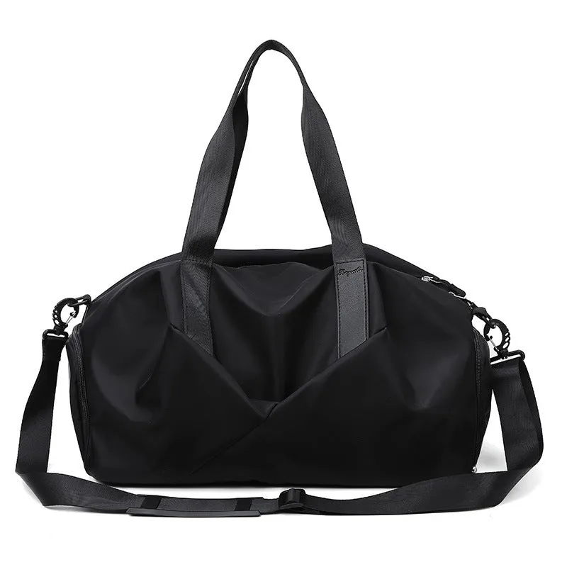 Large Capacity Canvas Gym Duffle Bag with Wet/Dry Separation
