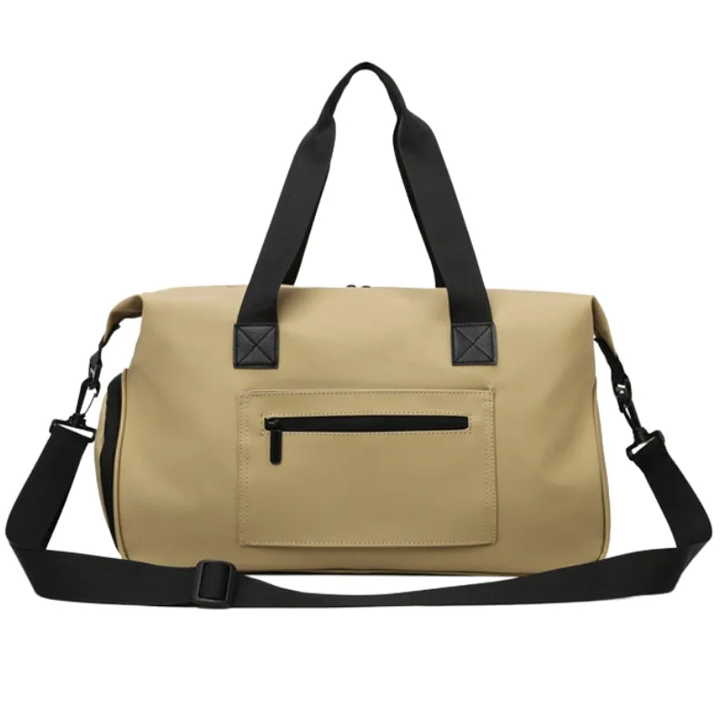 Large-Capacity Oxford Gym Duffle with Shoe Compartment