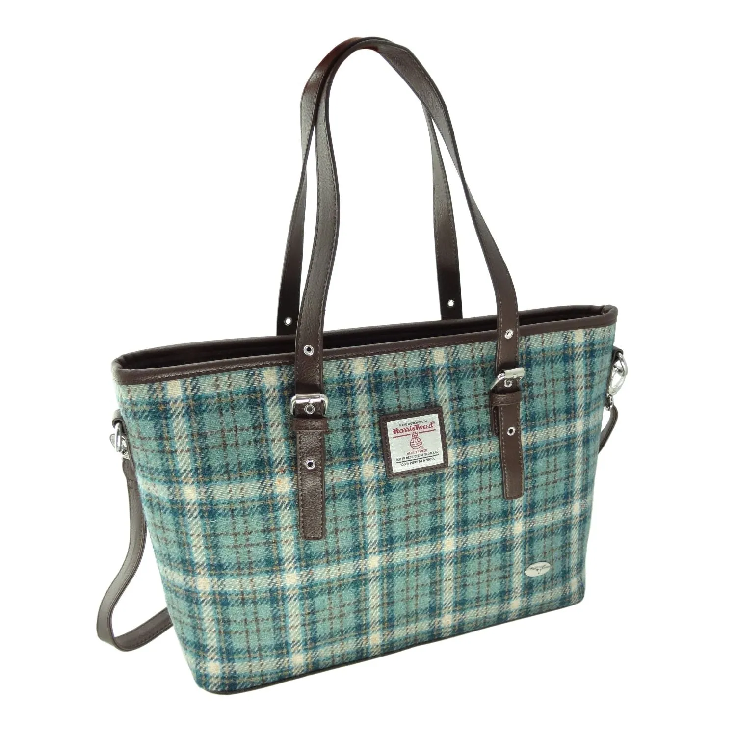Large Tote Bag 'Spey' with Harris Tweed