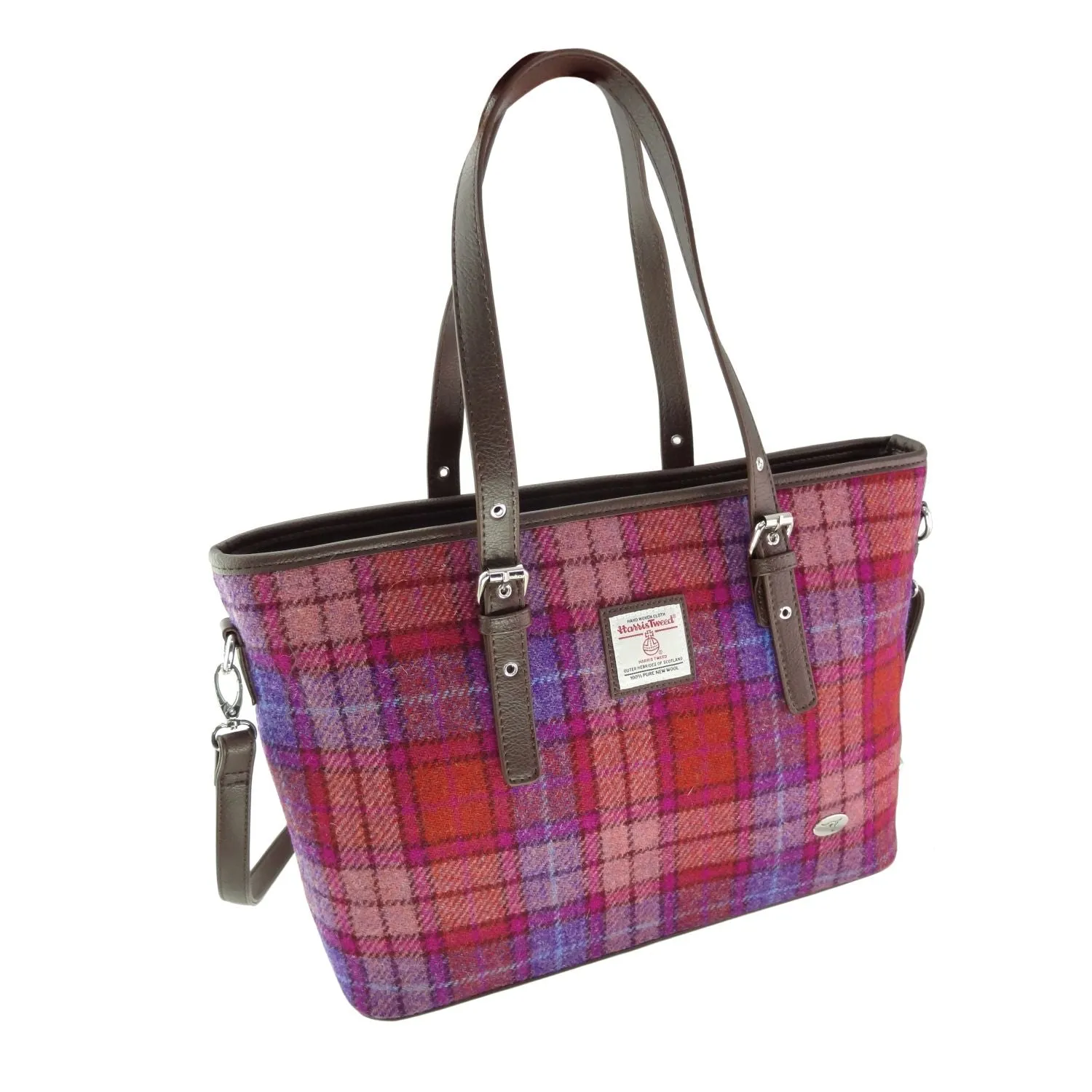 Large Tote Bag 'Spey' with Harris Tweed