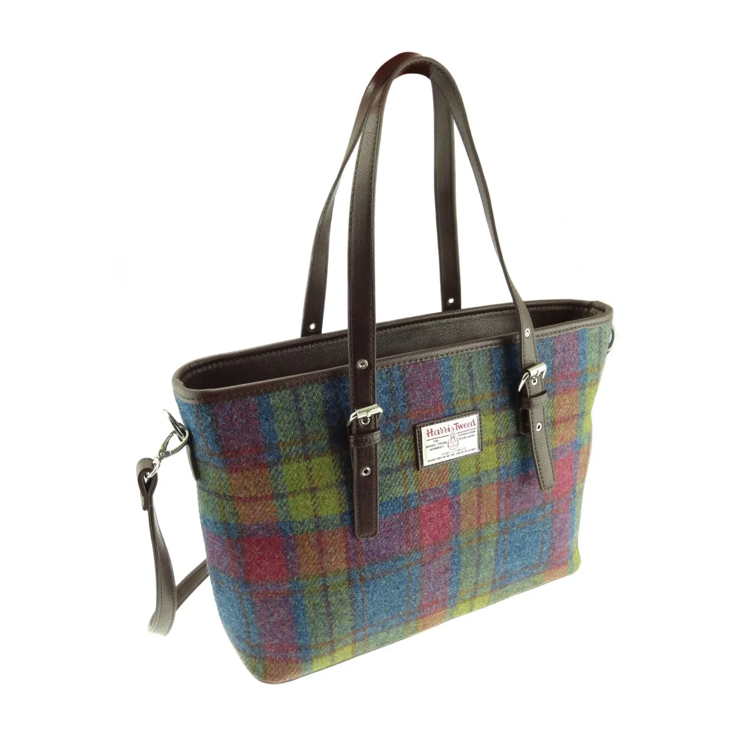 Large Tote Bag 'Spey' with Harris Tweed