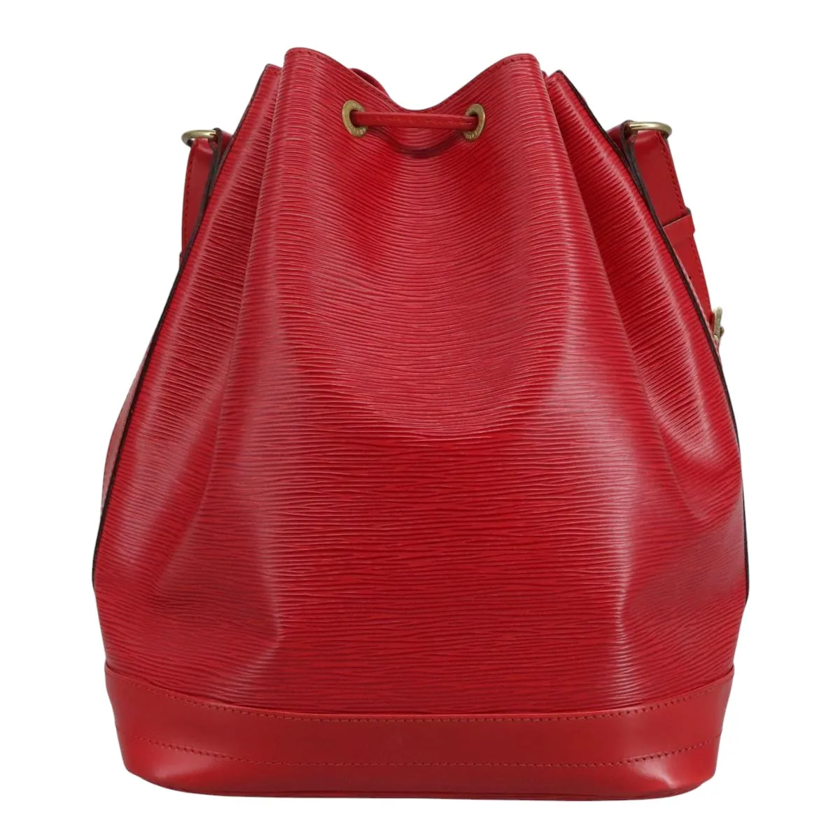 Leather Noe Shoulder Bag with Adjustable Drop and Metal Fittings