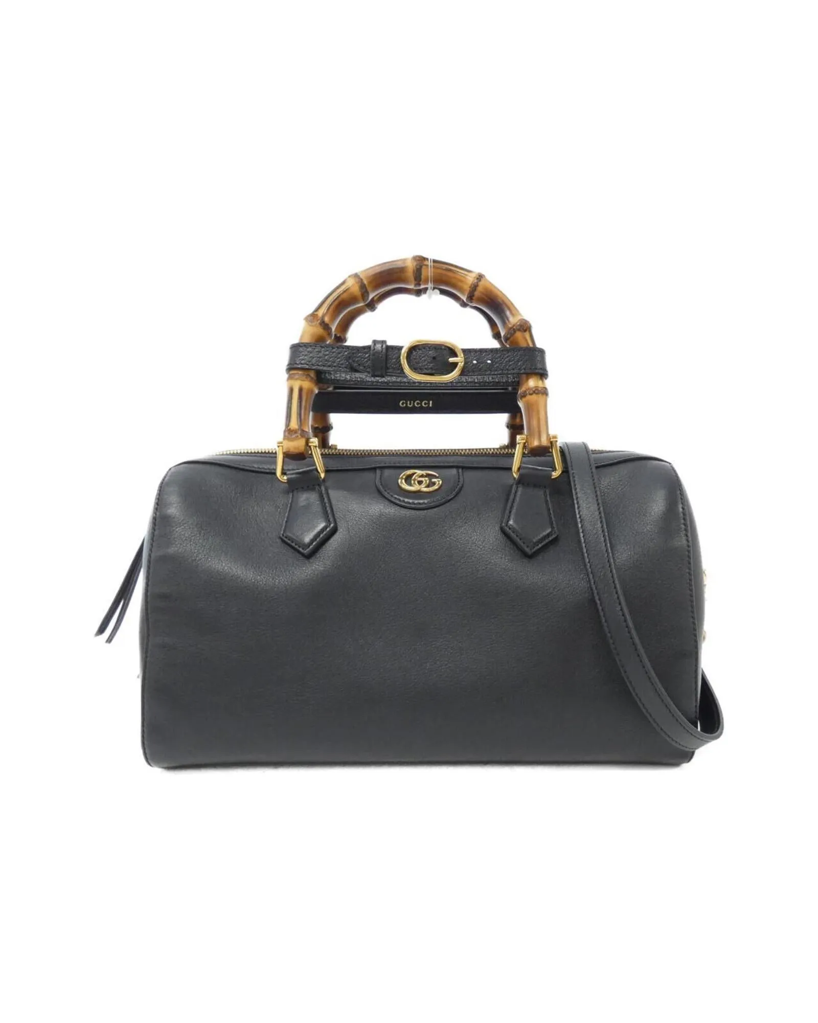 Leather Shoulder Bag with Dust Bag and Shoulder Strap