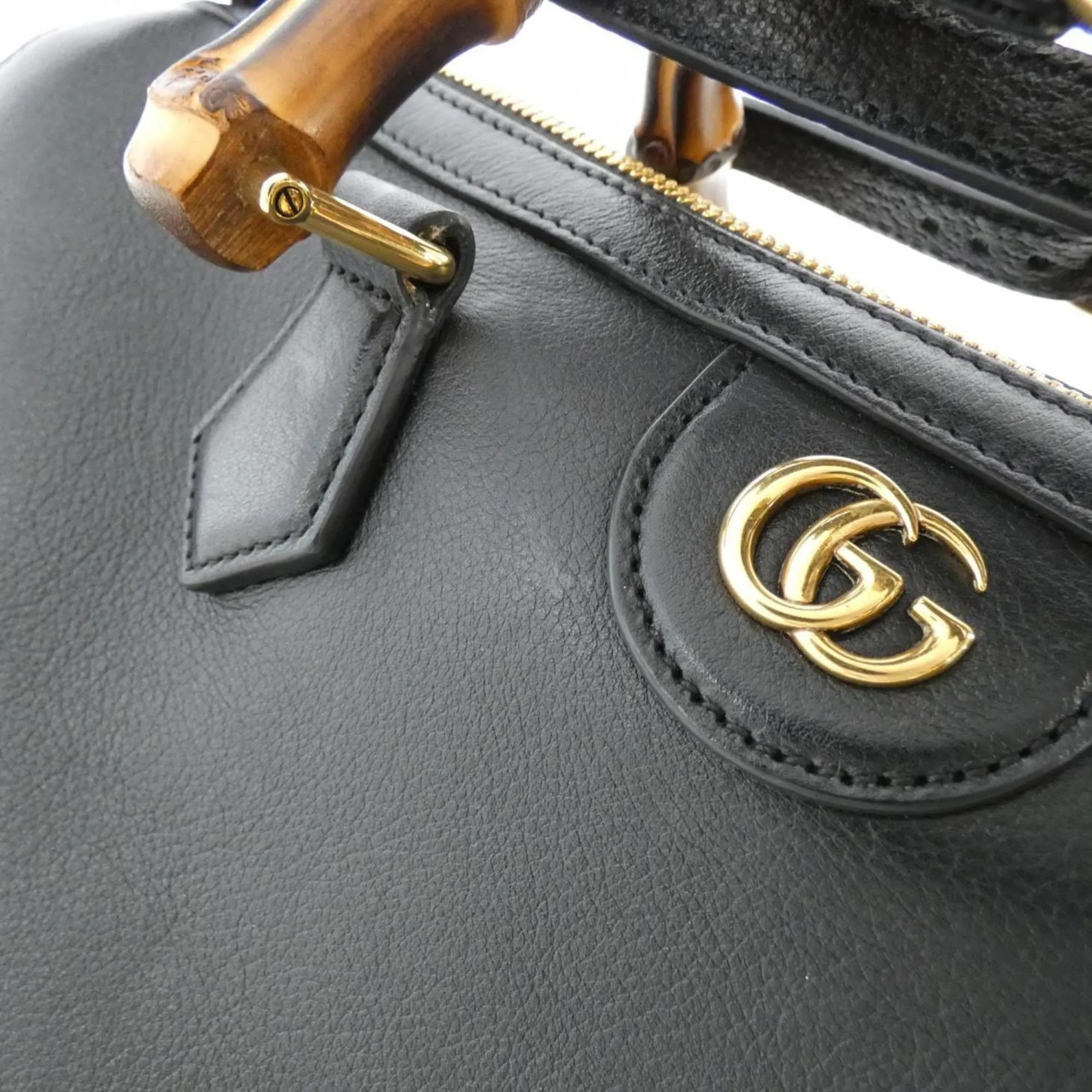 Leather Shoulder Bag with Dust Bag and Shoulder Strap