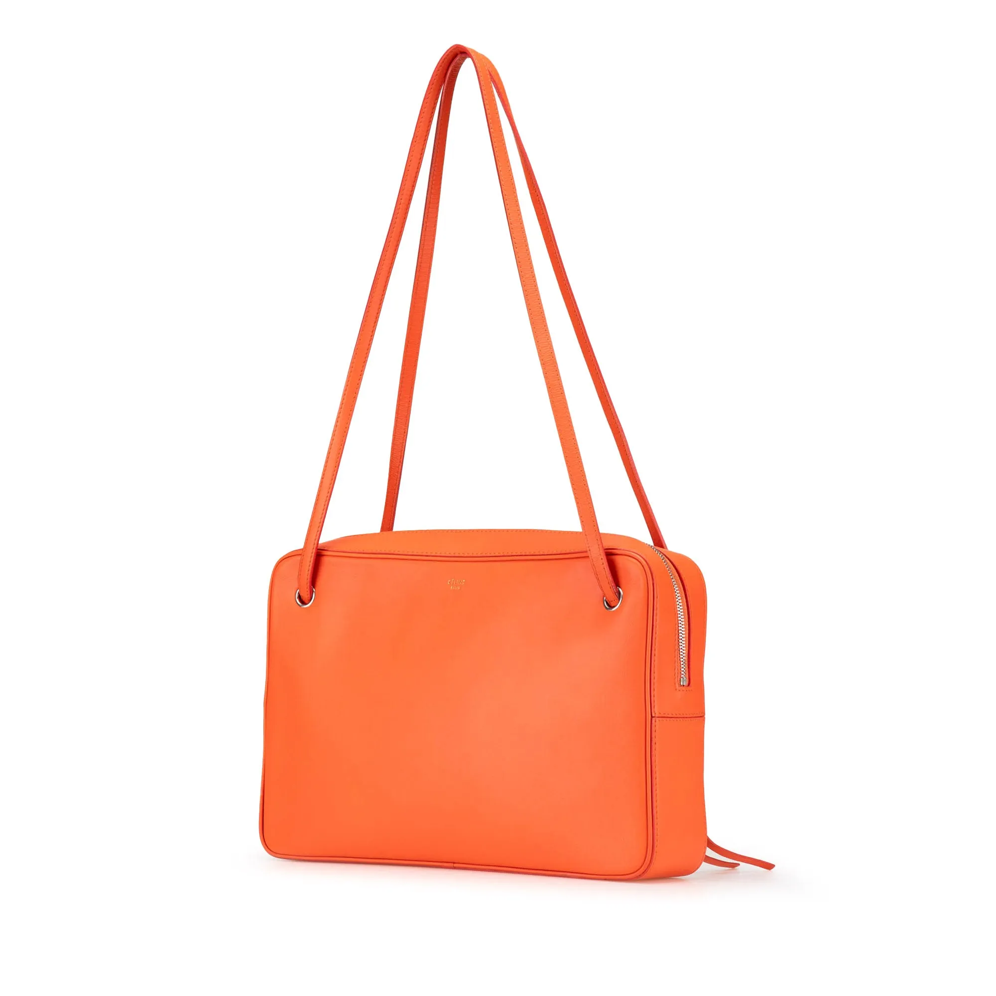Leather Side Lock Dragonne Shoulder Bag