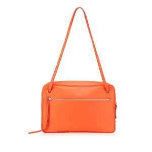 Leather Side Lock Dragonne Shoulder Bag