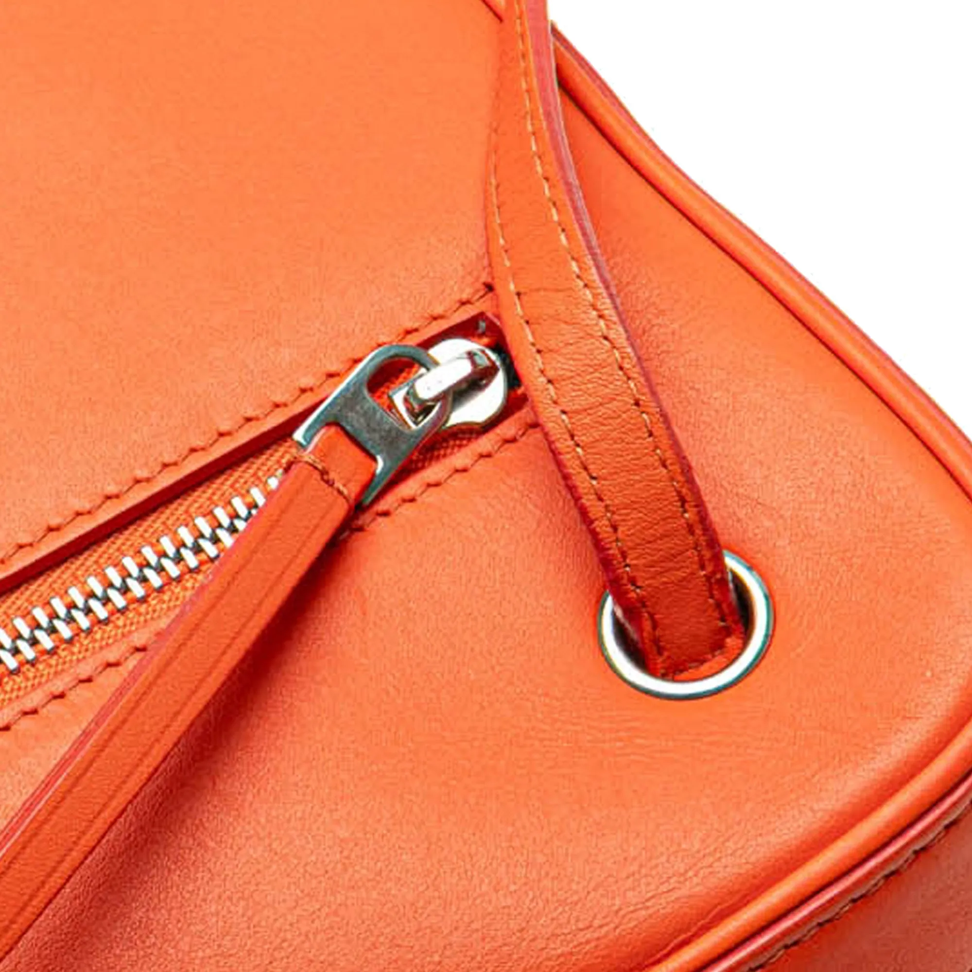Leather Side Lock Dragonne Shoulder Bag