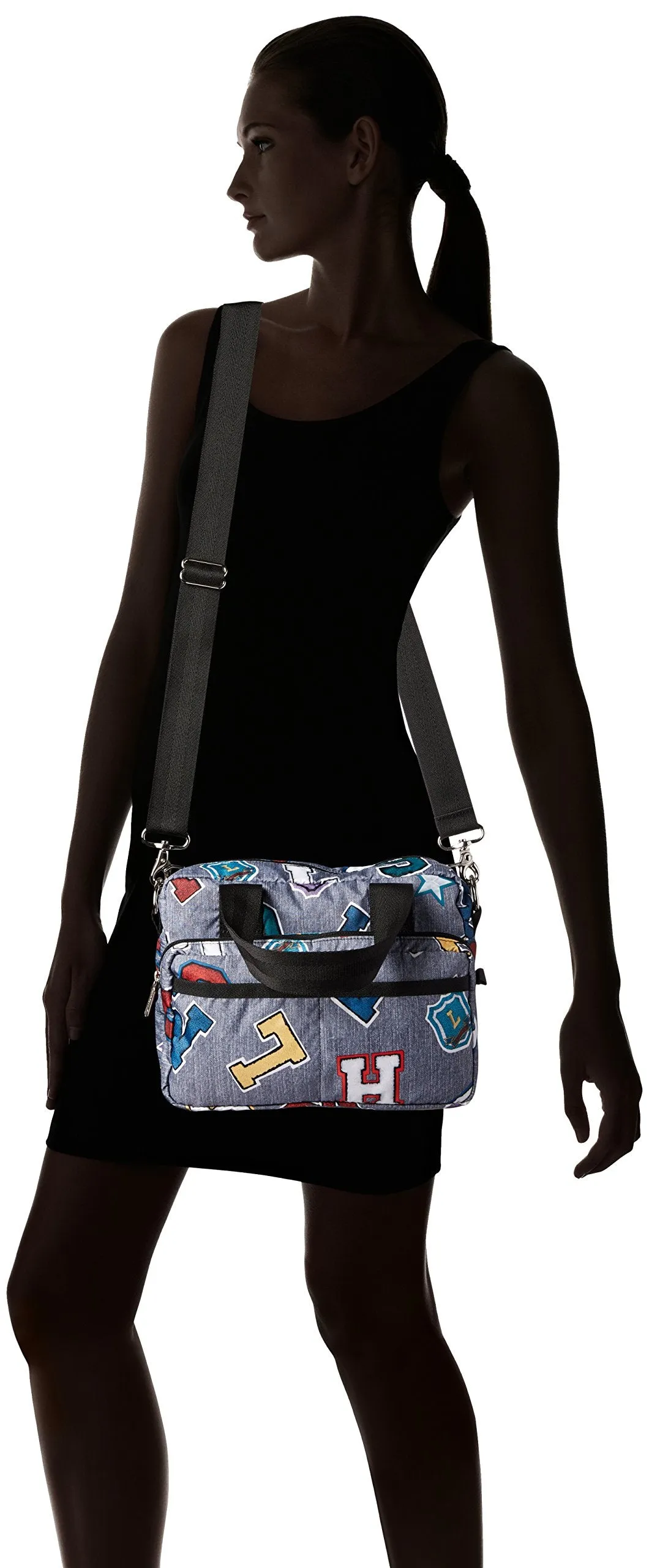 LeSportsac Medium Two Zip Cross Body