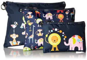 LeSportsac Multi Pouch Set Zoo Cute Multi B