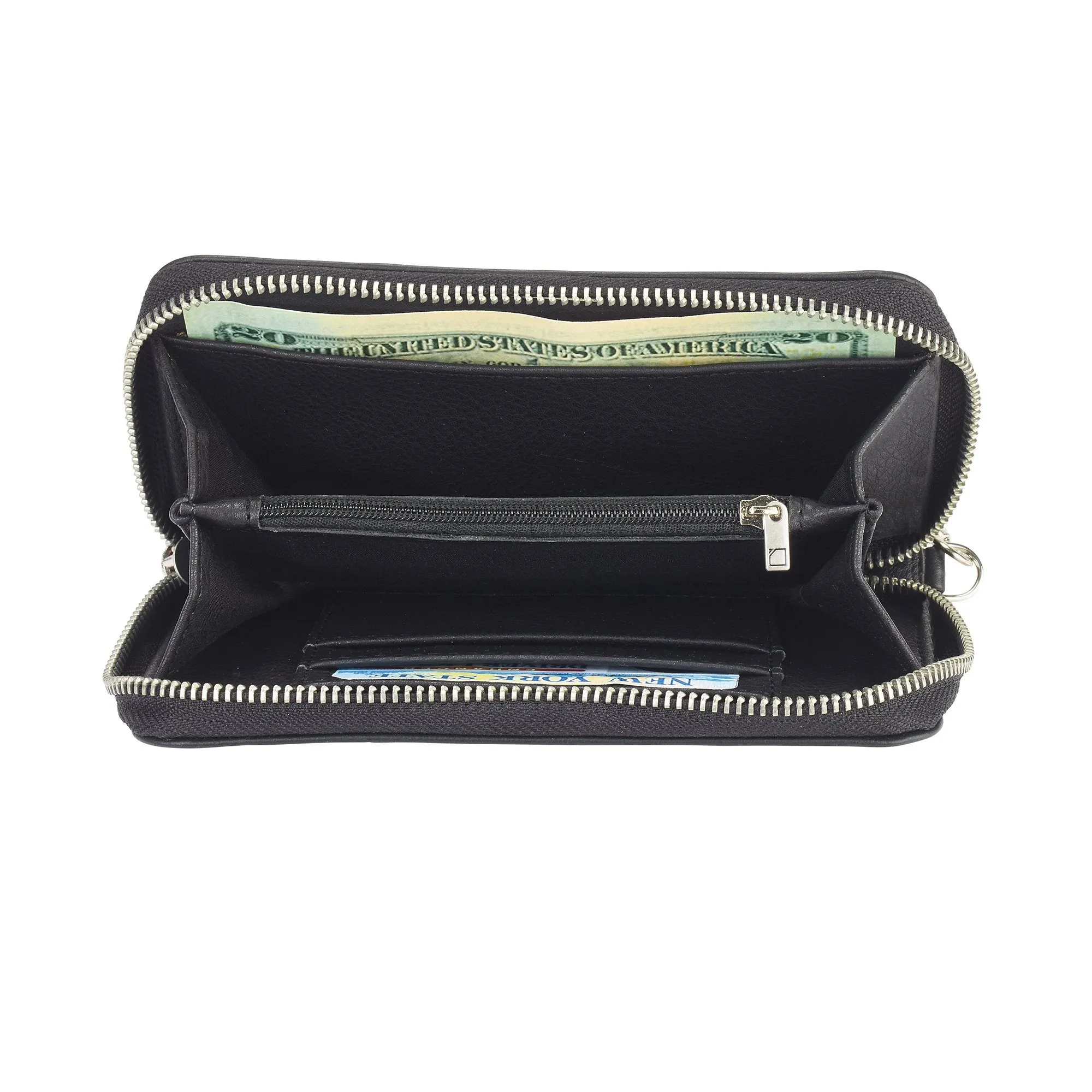 Lewis N. Clark Fine Leather RFID-Blocking Wristlet