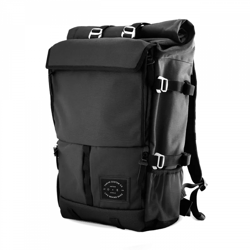 Life Behind Bars The Peloton Asphalt Rolltop Backpack