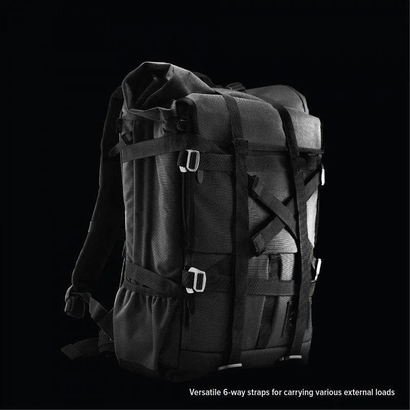 Life Behind Bars The Peloton Asphalt Rolltop Backpack