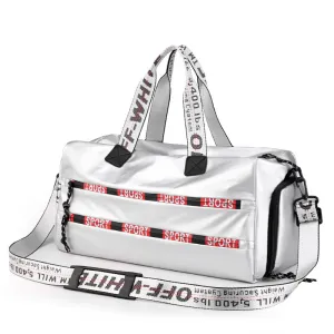 Lightweight Nylon Gym Duffle with Shoe Storage