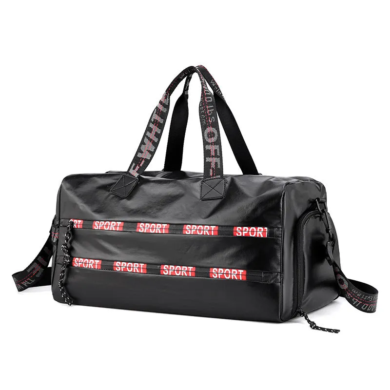Lightweight Nylon Gym Duffle with Shoe Storage