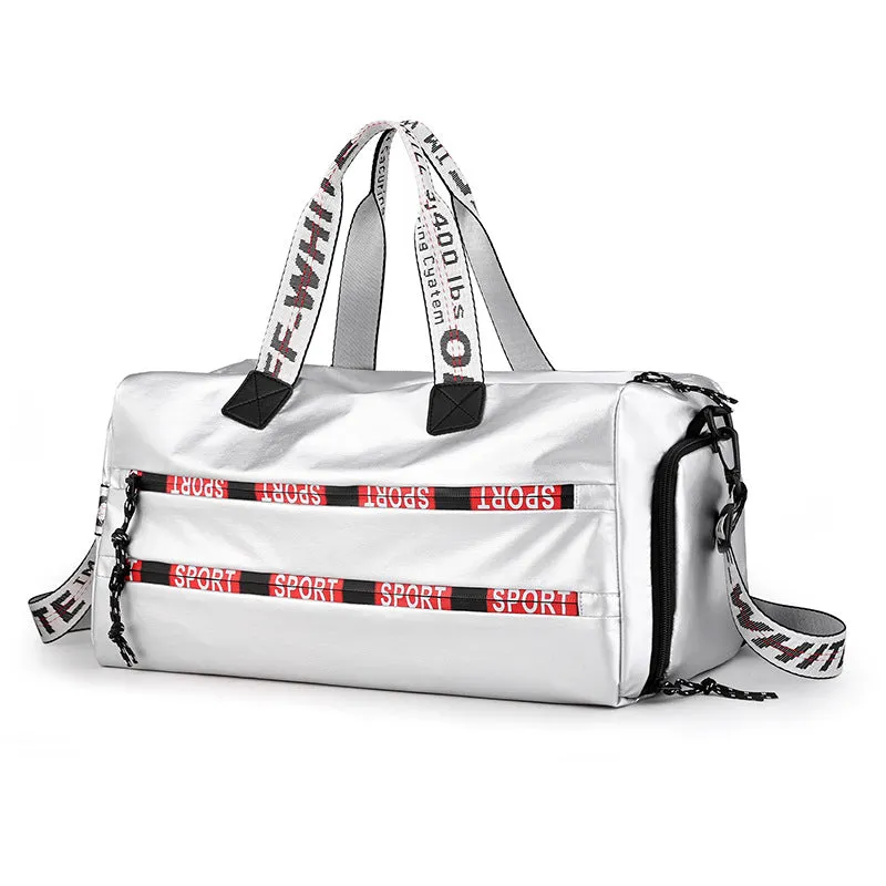 Lightweight Nylon Gym Duffle with Shoe Storage
