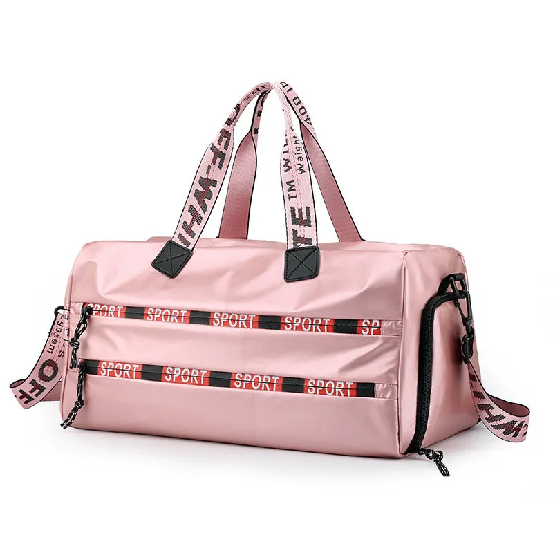 Lightweight Nylon Gym Duffle with Shoe Storage