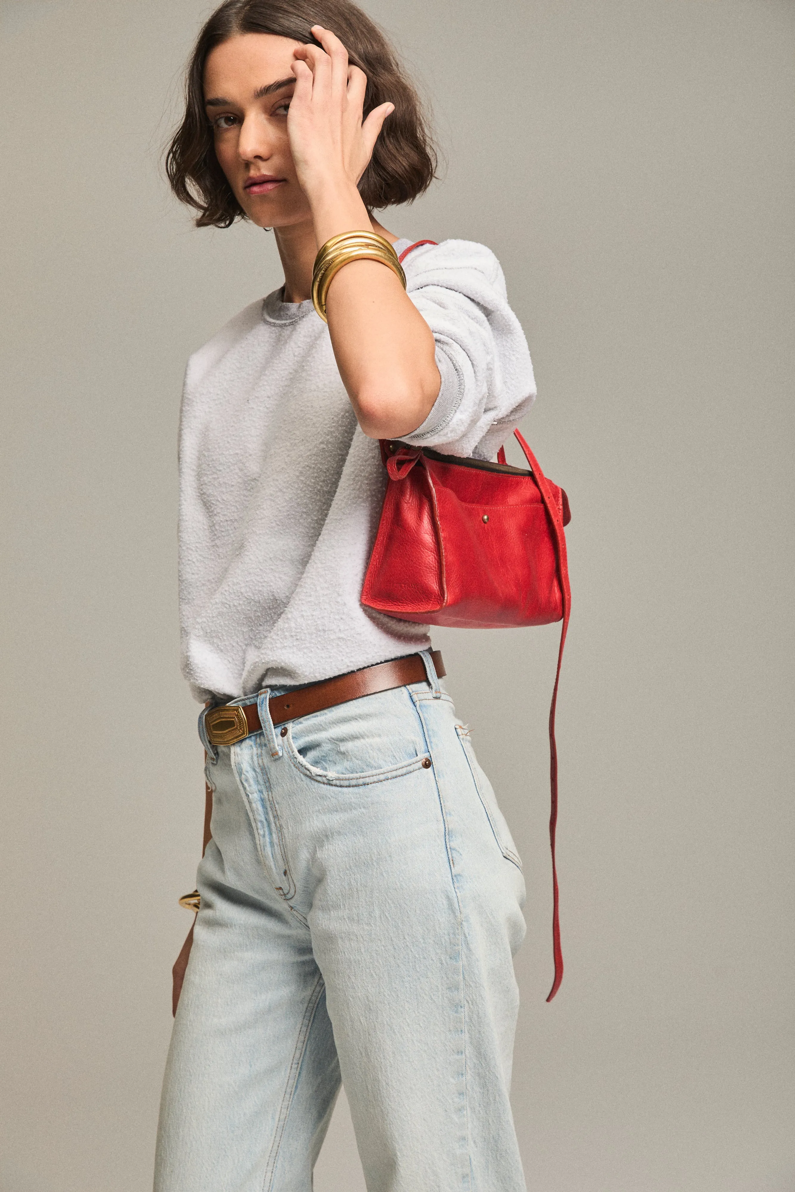 Lily Crossbody - Heritage "Broken-In" Leather Red