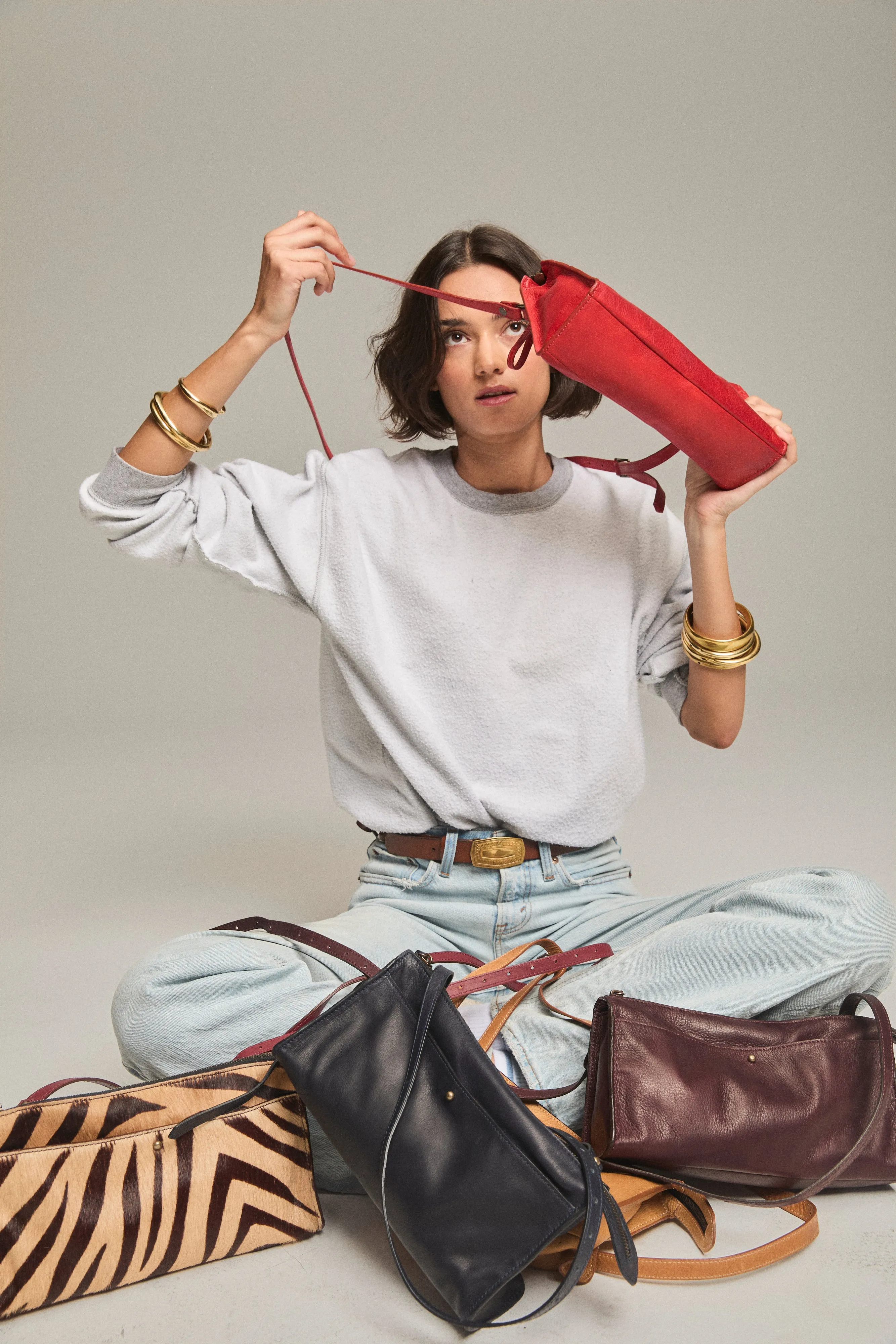Lily Crossbody - Heritage "Broken-In" Leather Red