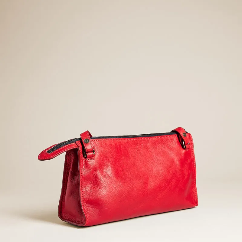 Lily Crossbody - Heritage "Broken-In" Leather Red