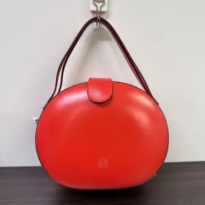 Loewe Anagram Leather Handbag 1015 Red Shoulder Bag