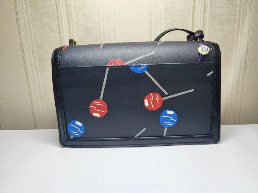 Loewe Barcelona Black Multicolor Leather Shoulder Bag Medium