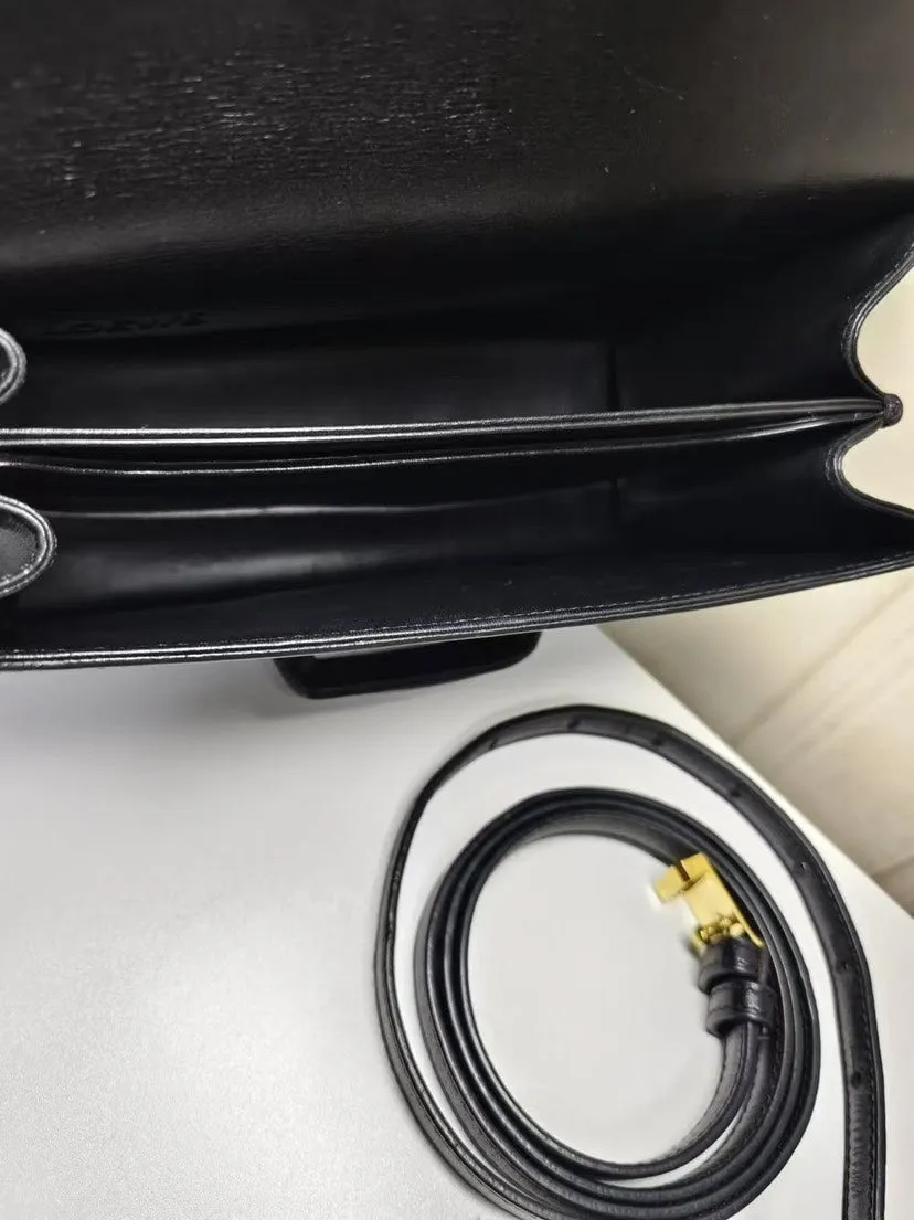 Loewe Barcelona Black Multicolor Leather Shoulder Bag Medium