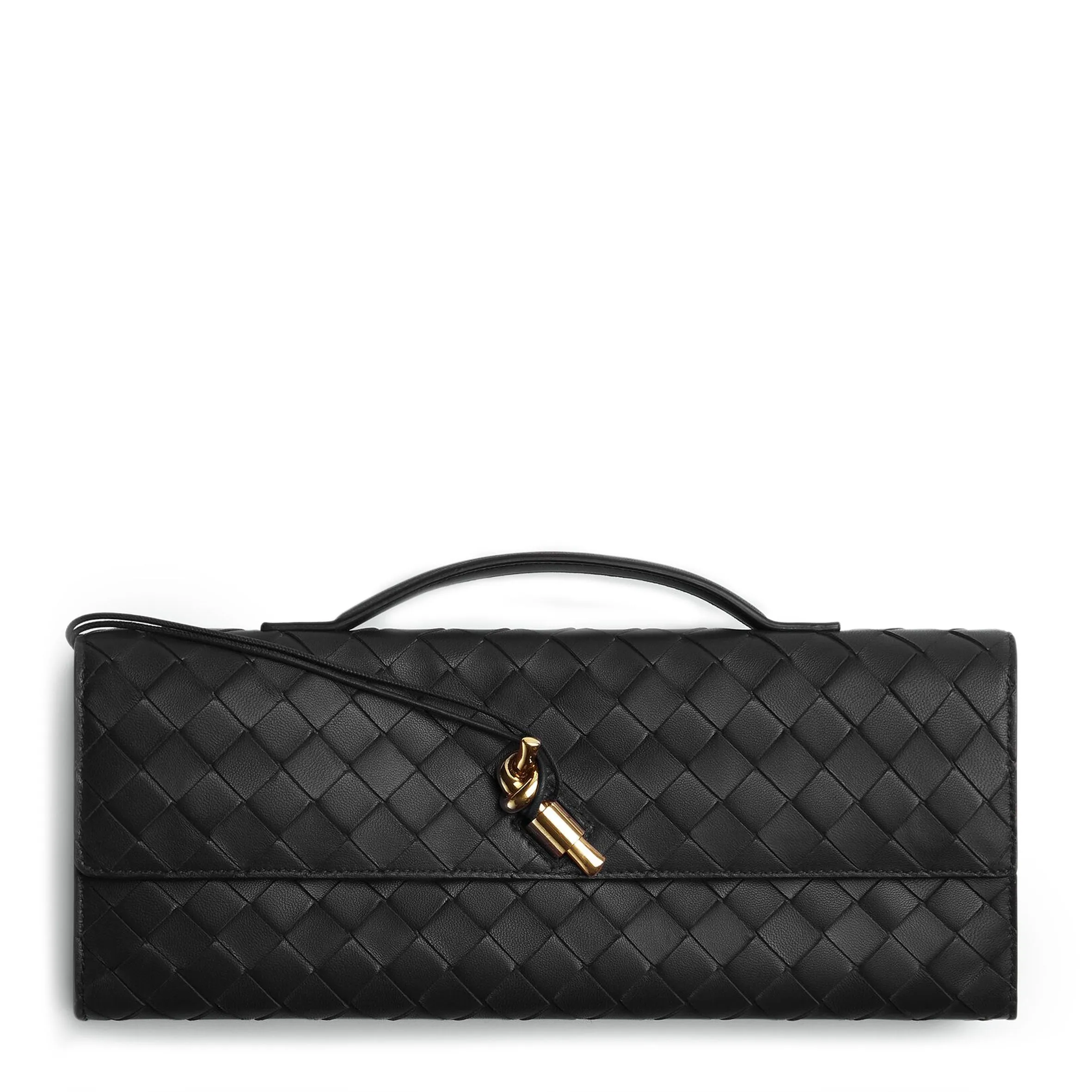 Long Clutch Andiamo Top Handle, Black