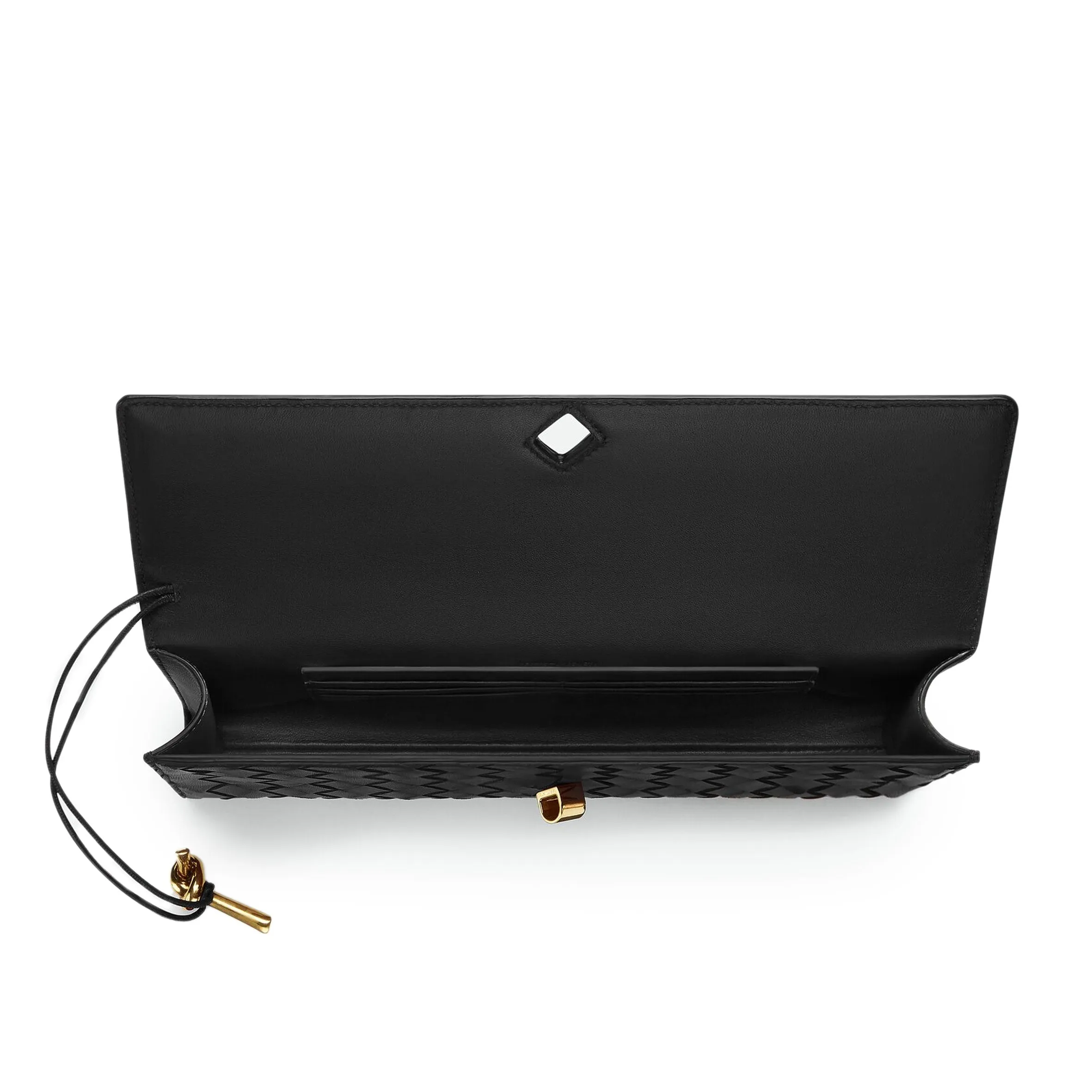 Long Clutch Andiamo Top Handle, Black