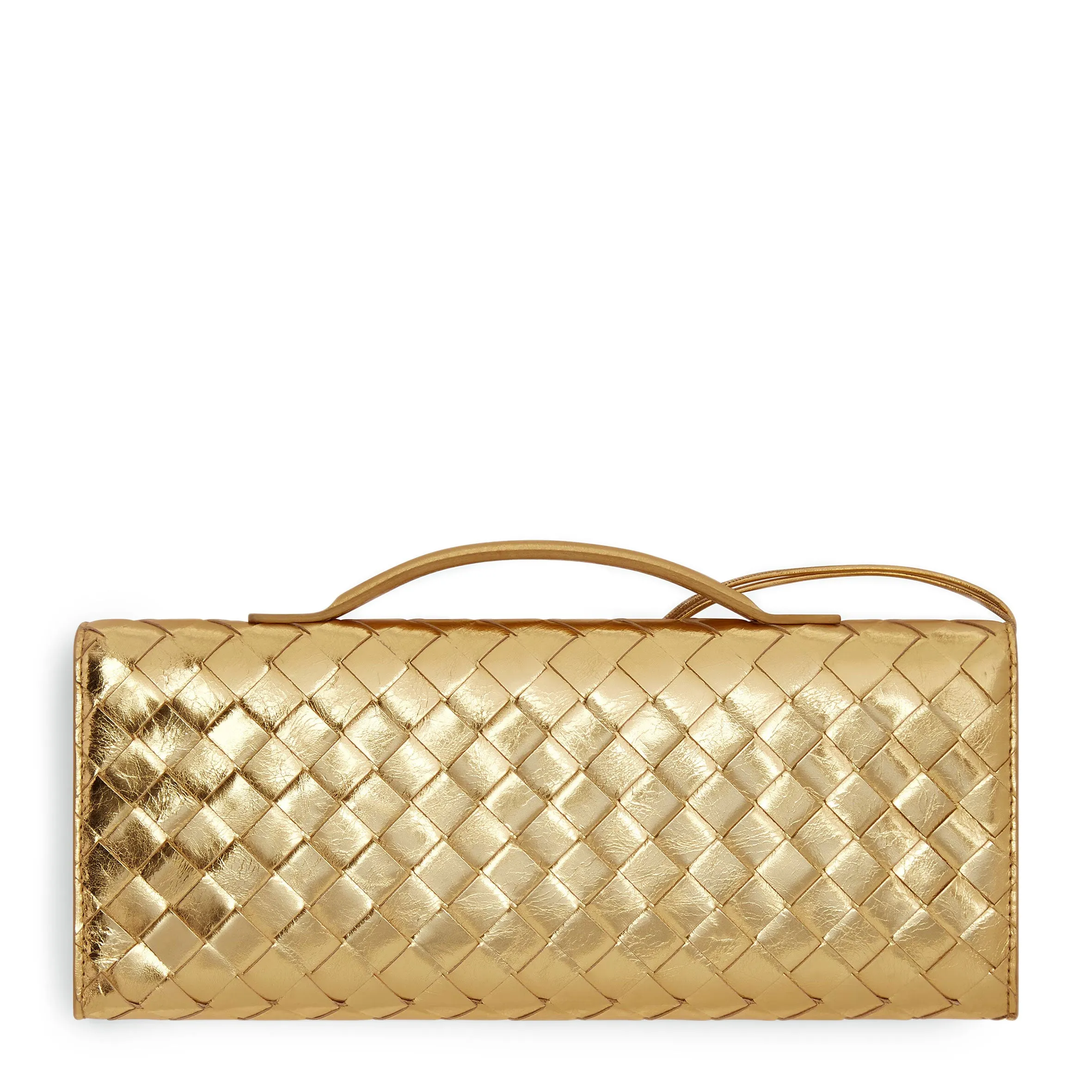 Long Clutch Andiamo Top Handle, Gold
