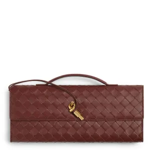 Long Clutch Andiamo Top Handle, Sapele