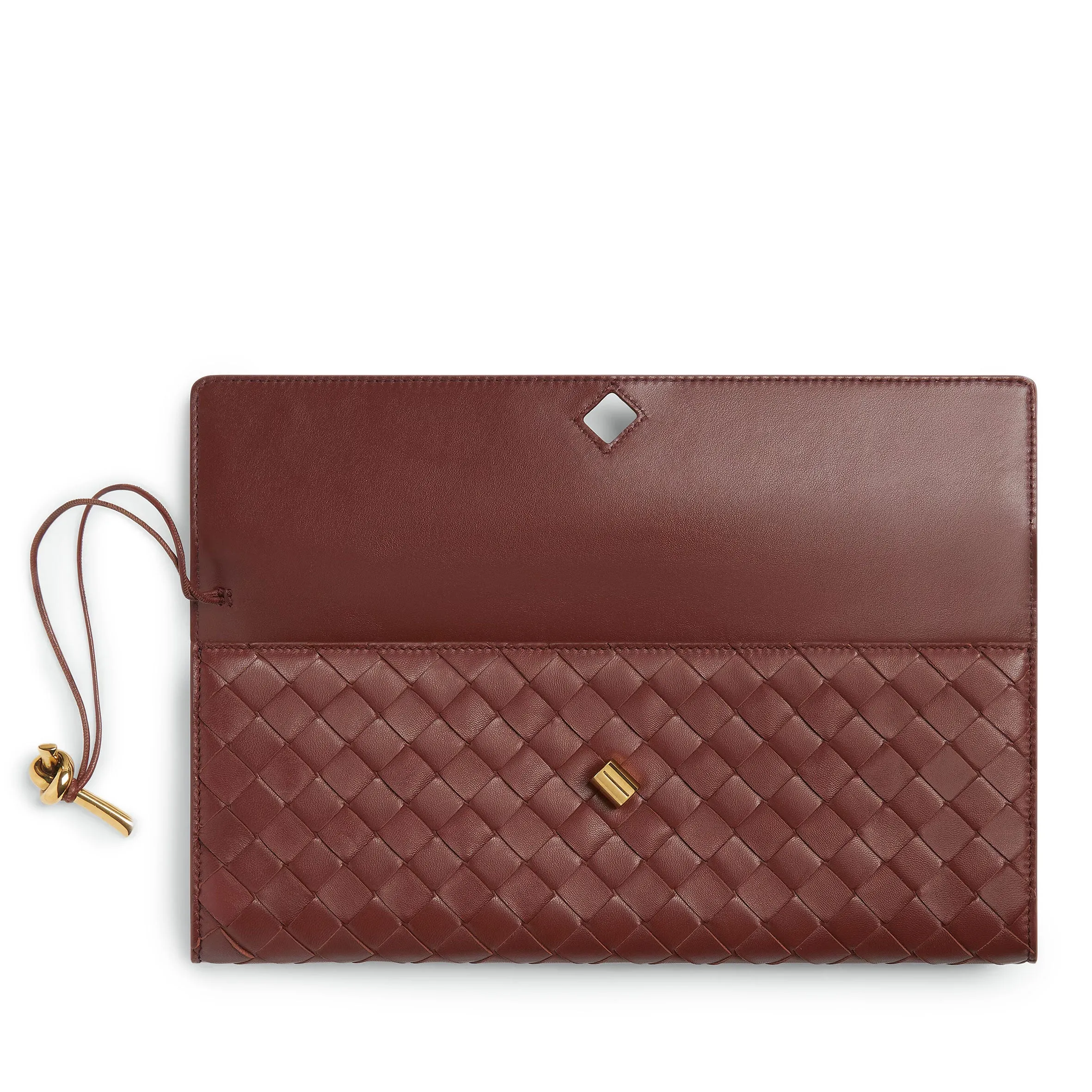 Long Clutch Andiamo Top Handle, Sapele