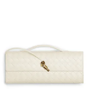 Long Clutch Andiamo Top Handle, Sea Salt