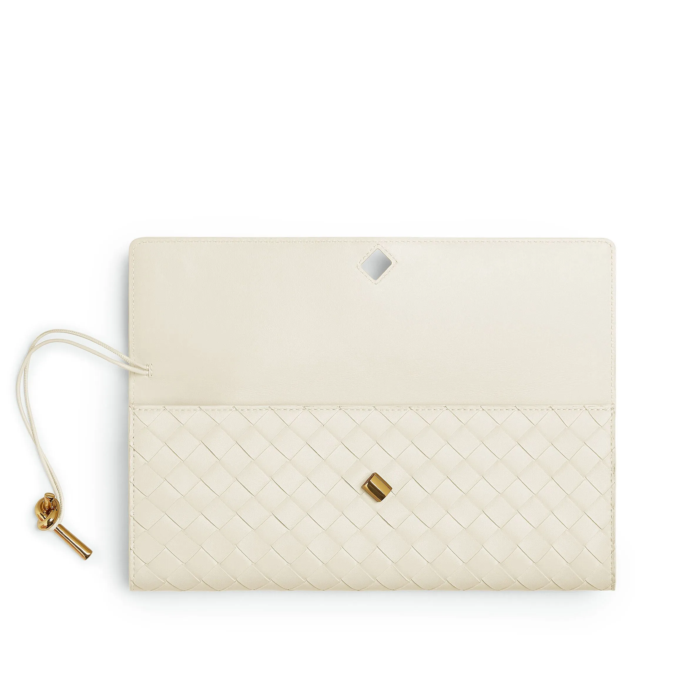 Long Clutch Andiamo Top Handle, Sea Salt
